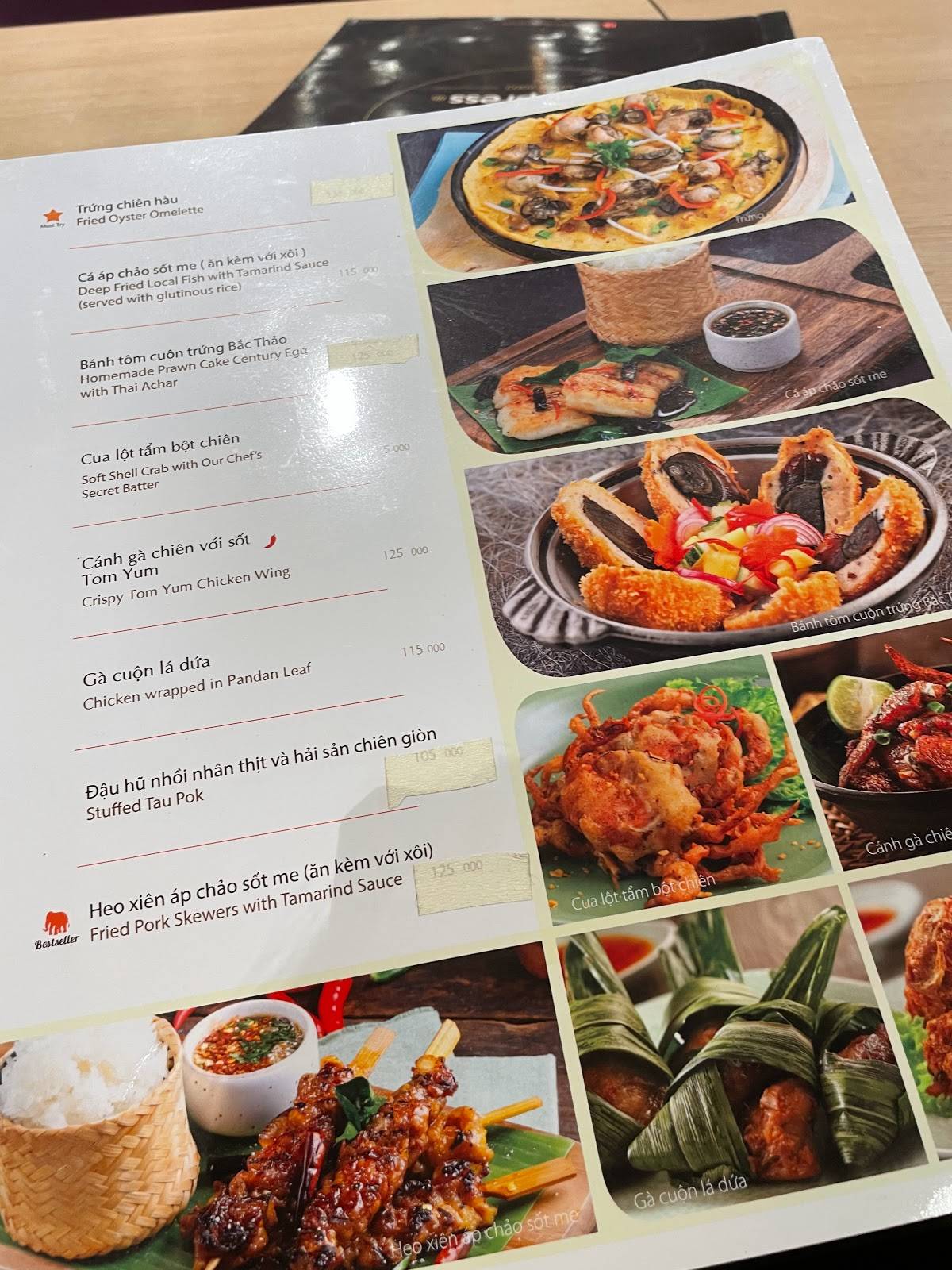 Menu at Thai Express Restaurant, Ho Chi Minh City, Đ Tôn Dật Tiên/105 ...