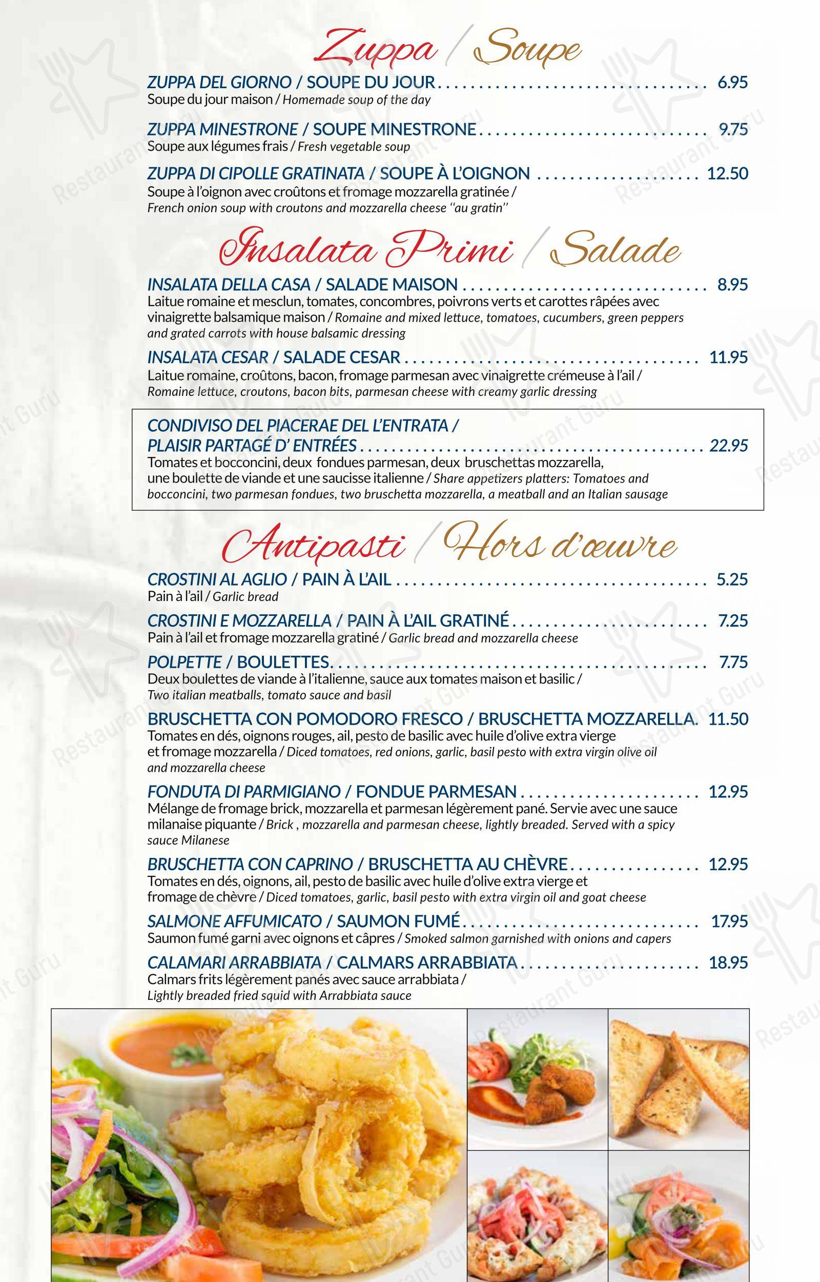 Restaurant Tuscanos dans Québec - Крафт меню