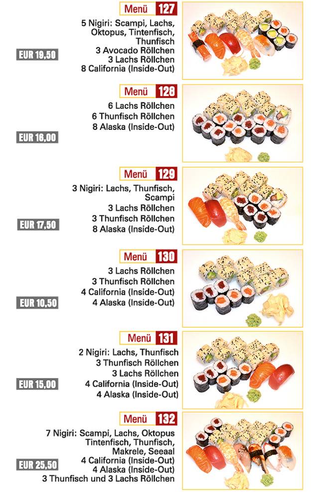 Menu de Umeshu Sushibar & Takeaway