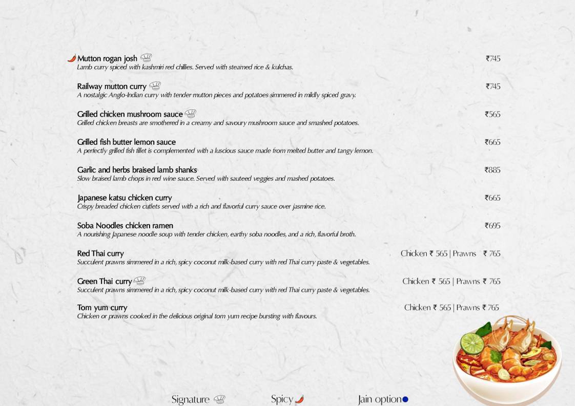 Veranda Bandra - Modern Indian Restaurant & Rooftop Bar menu