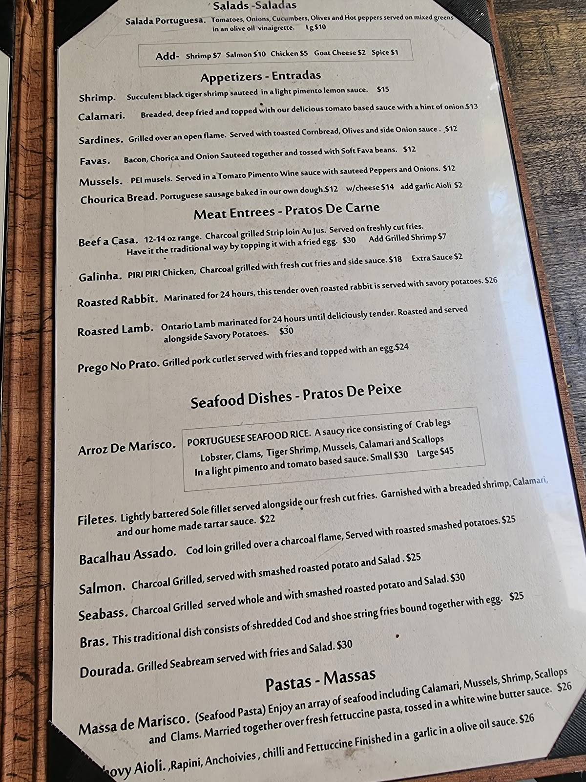 Menu de Wild Orchid Restaurant Downtown Hamilton