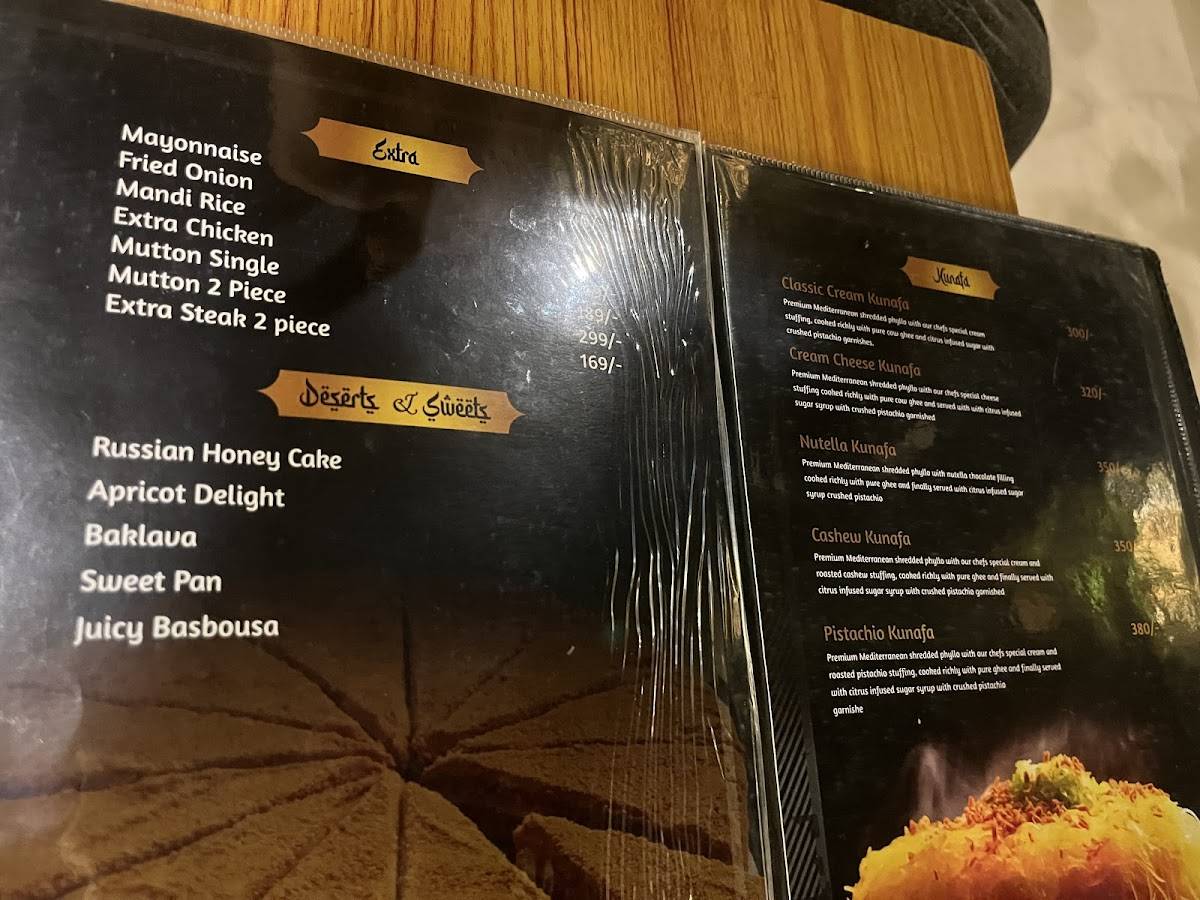 YUM YUM TREE Arabian Food Court MADHAPUR menu