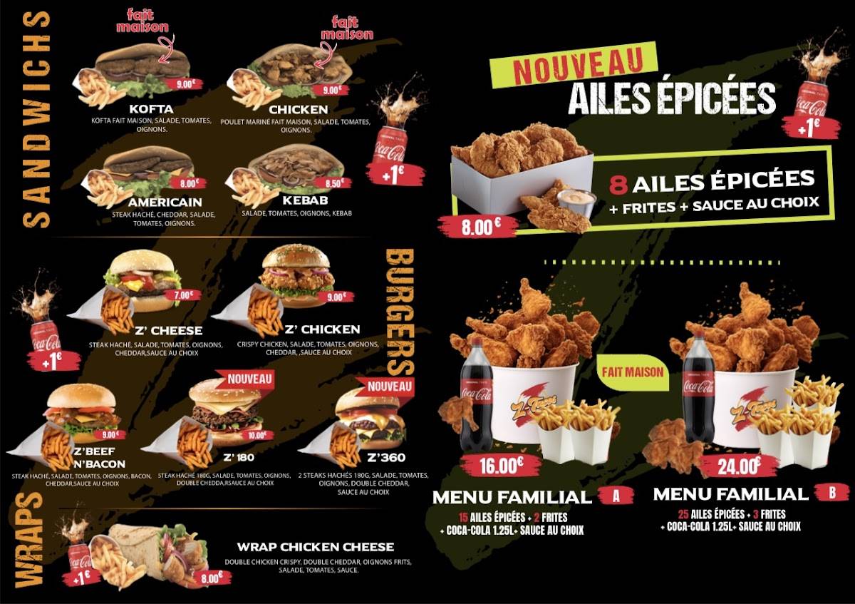 Menu de Z TACOS