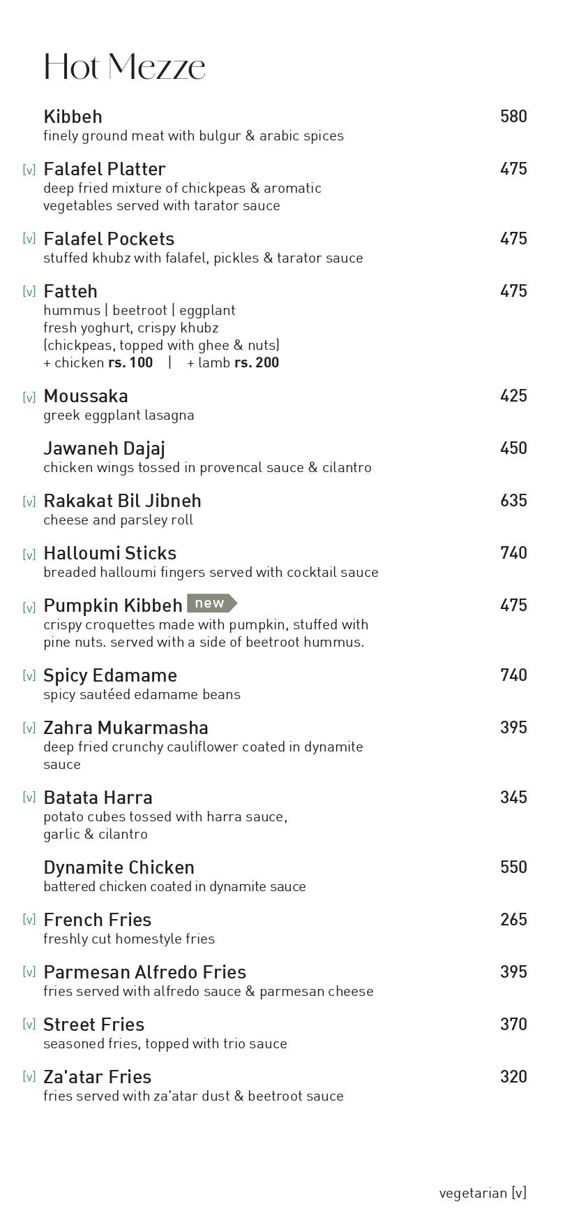 Zima menu