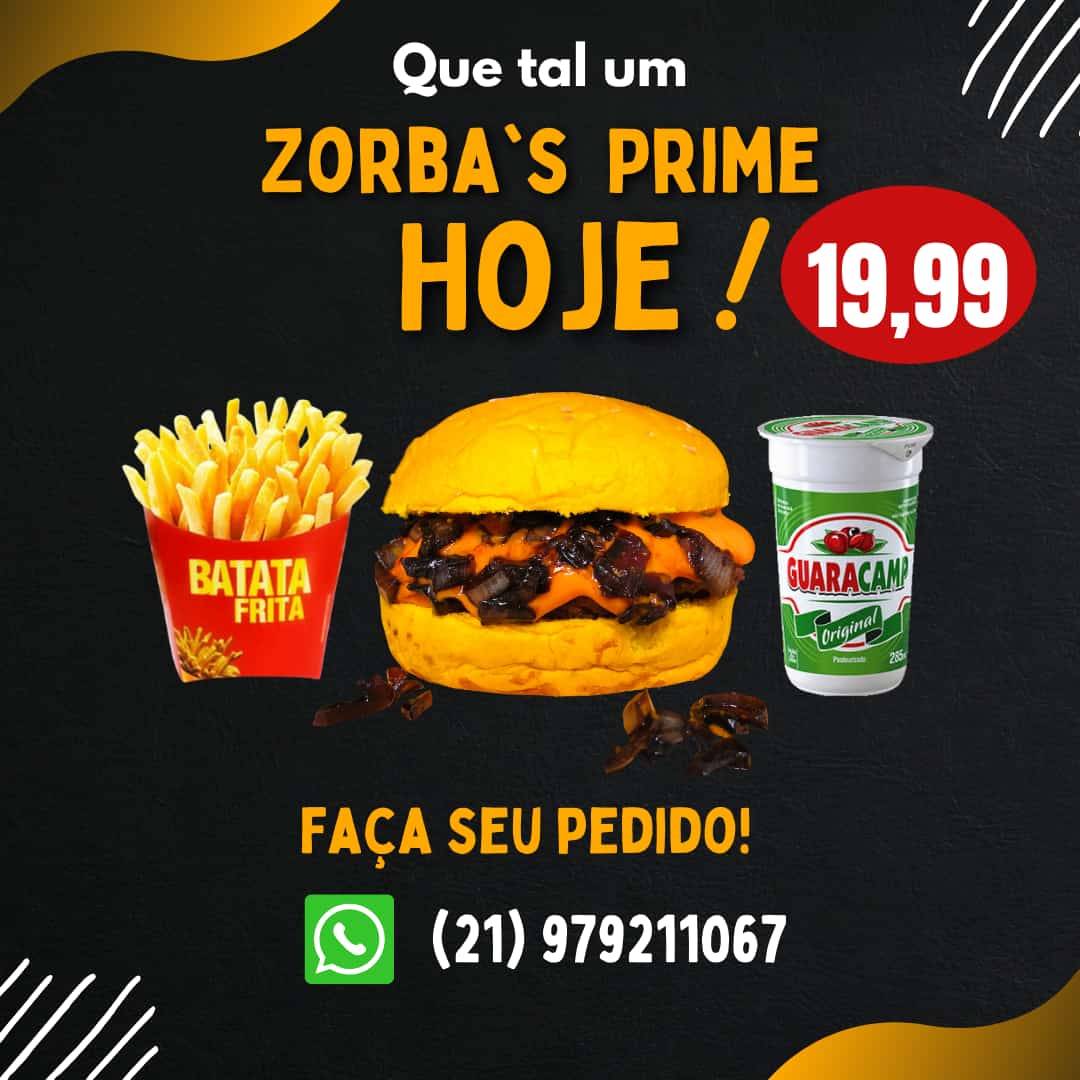ZorbasFriends cardápio