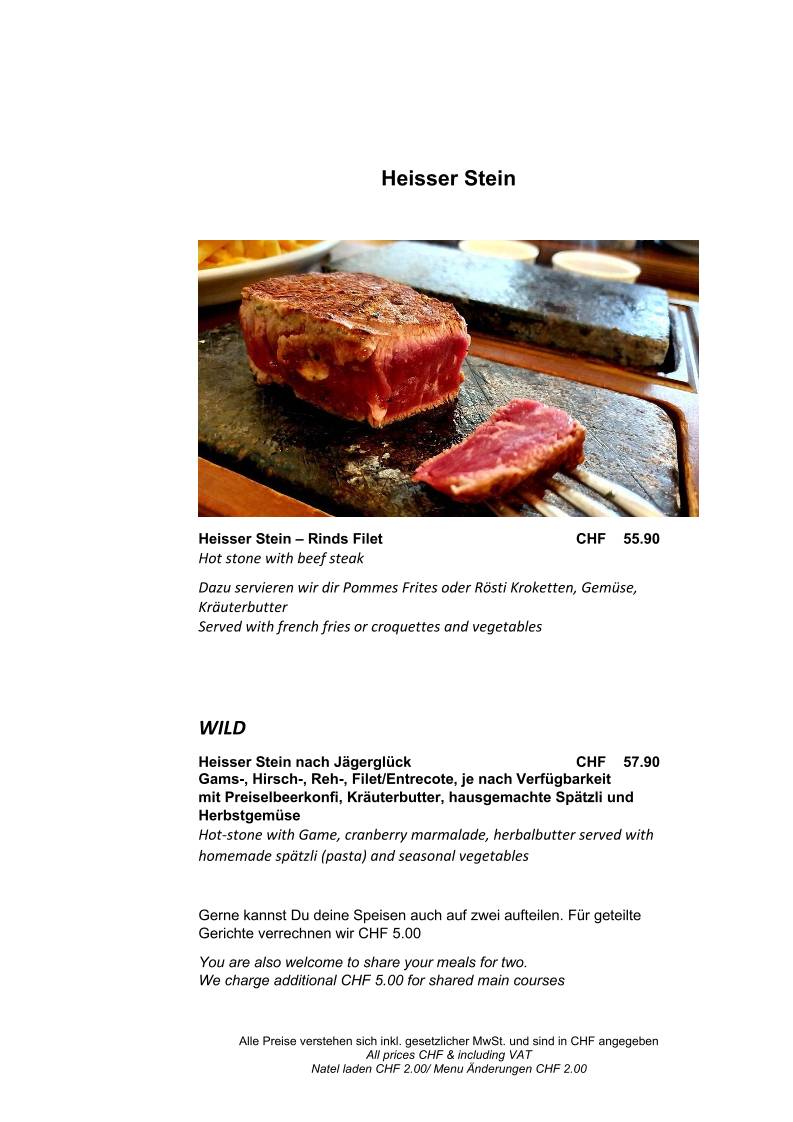 Menu di Restaurant & Hotel Alpina 
