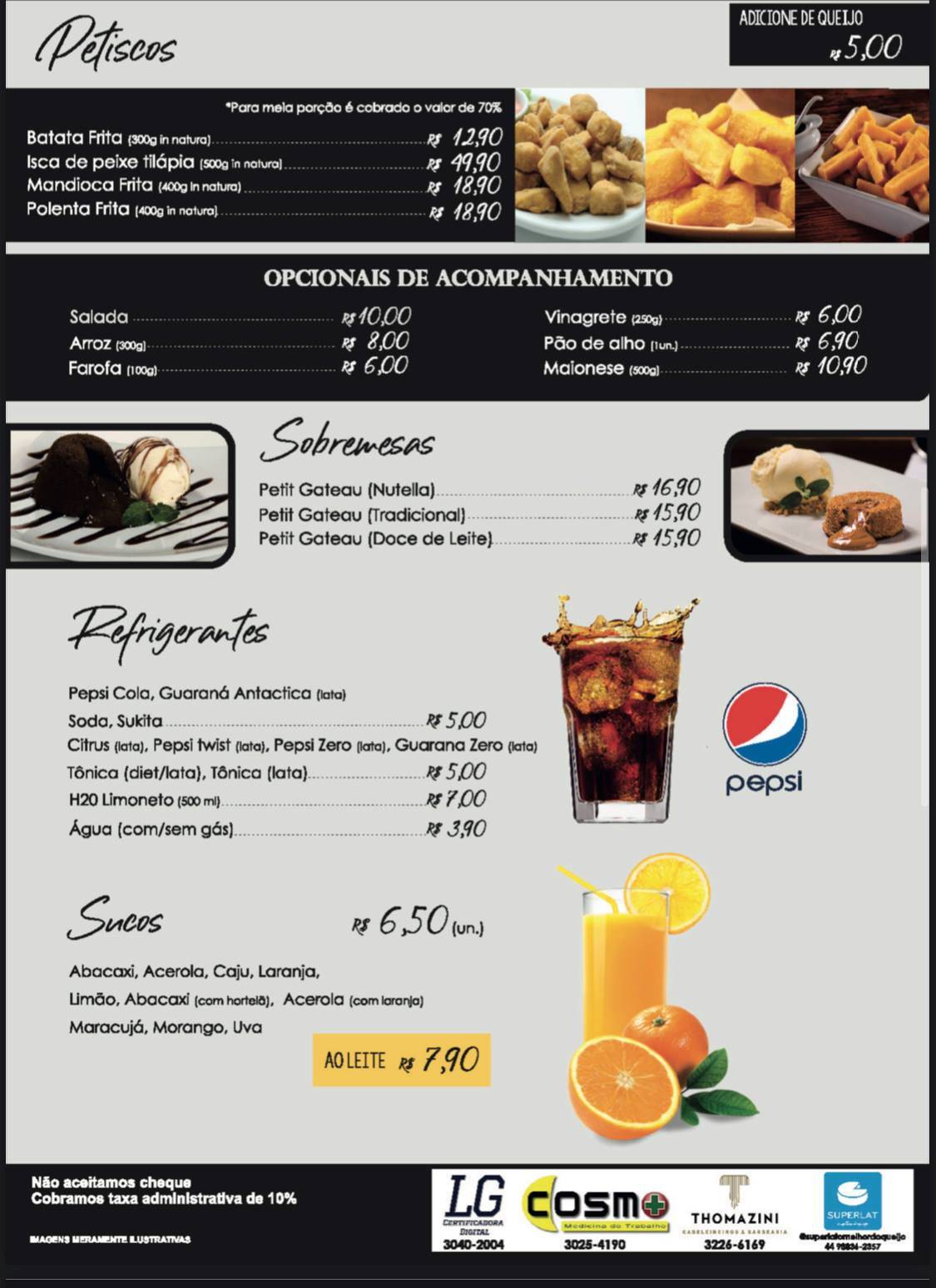 Alcatrão Grill cardápio