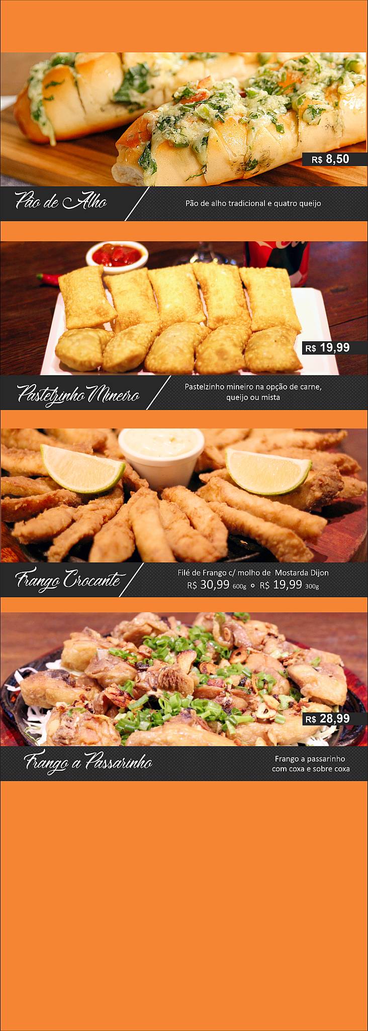 Restaurante Mania Mineira cardápio