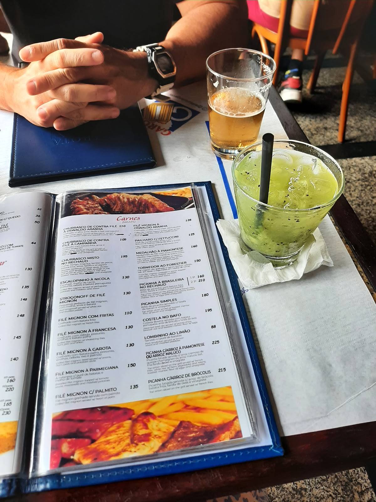 Restaurante e Bar Garota da Urca cardápio