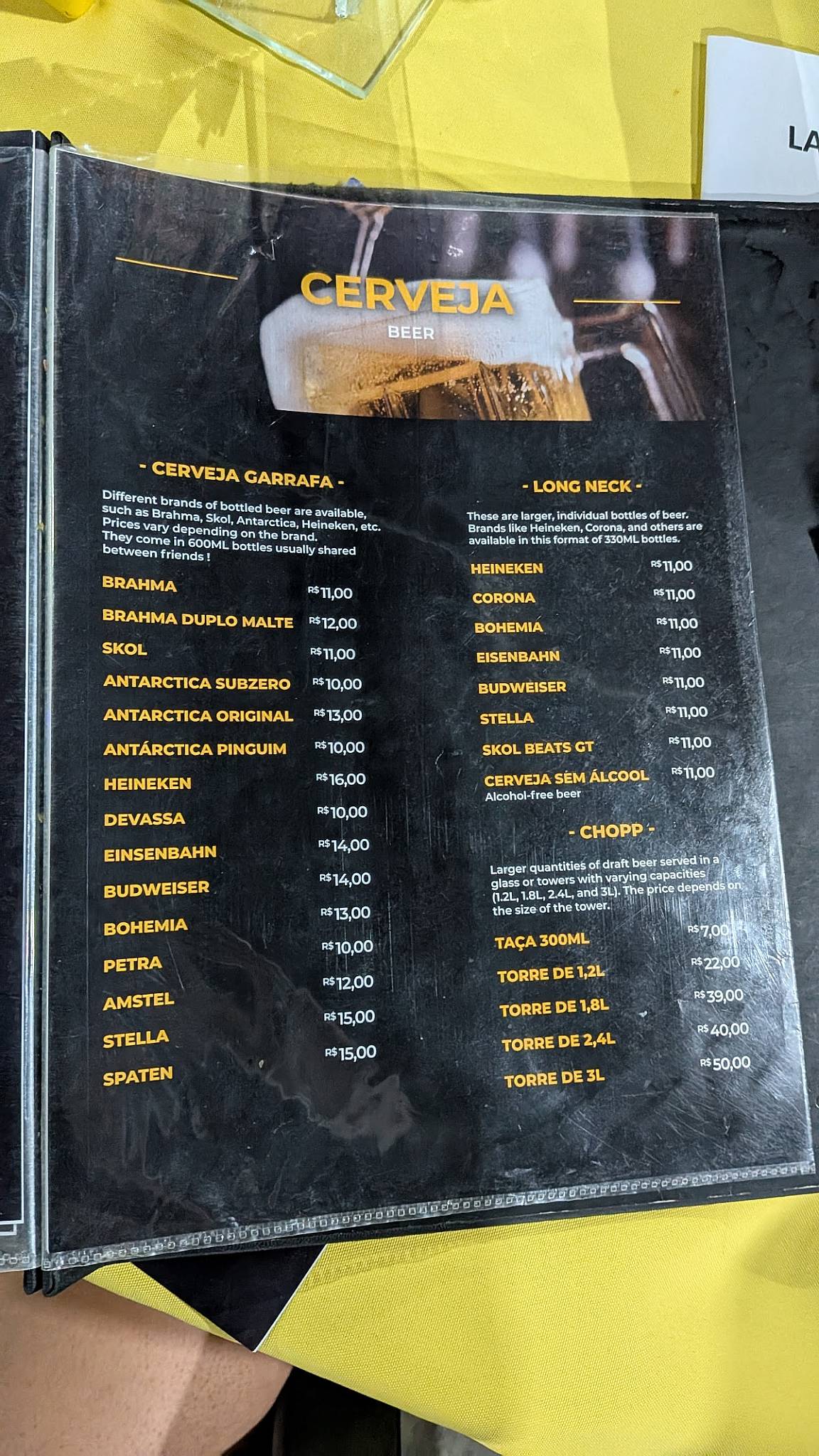 Restaurante e Churrascaria 367 cardápio