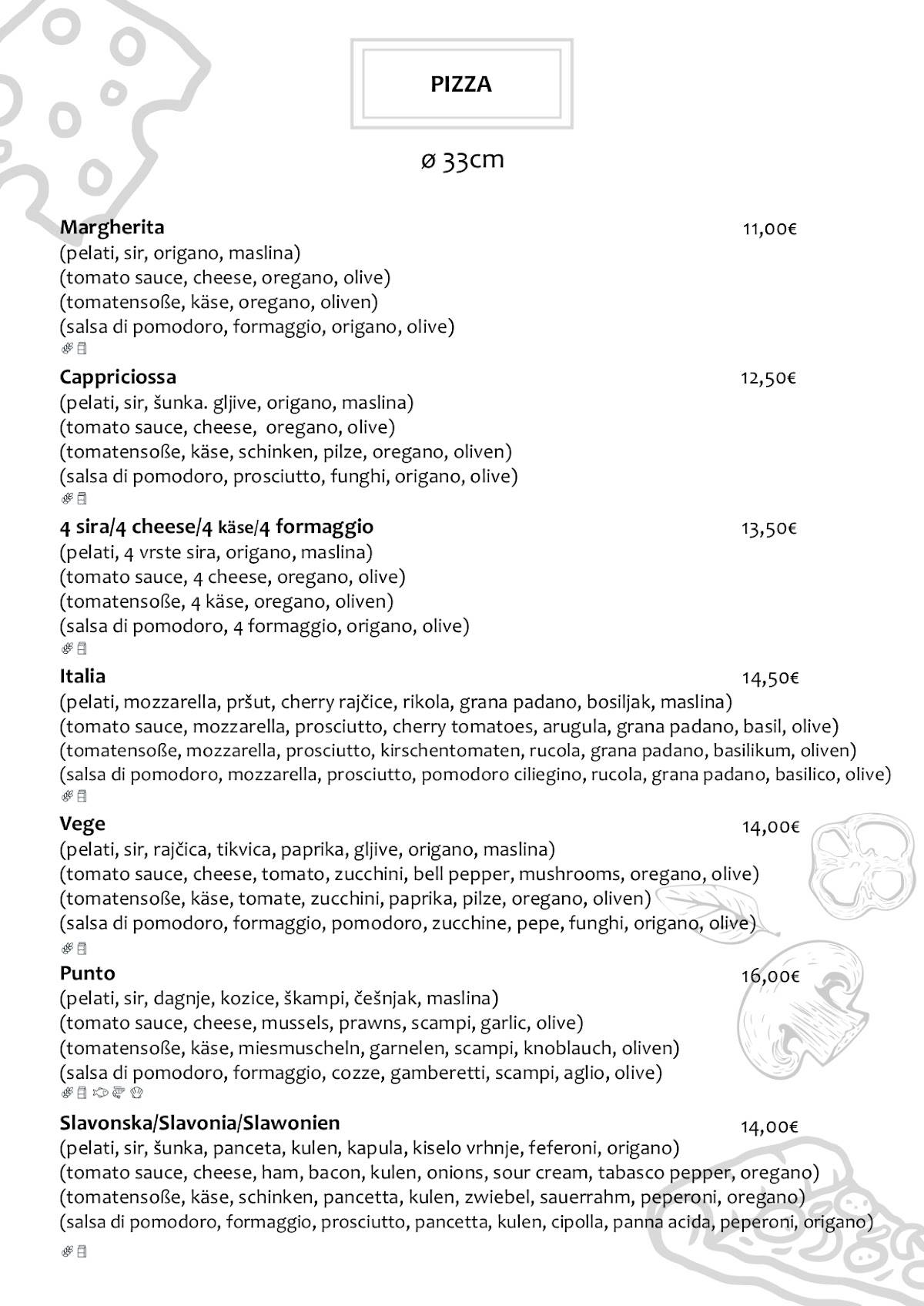 Menu di Restoran Punto 