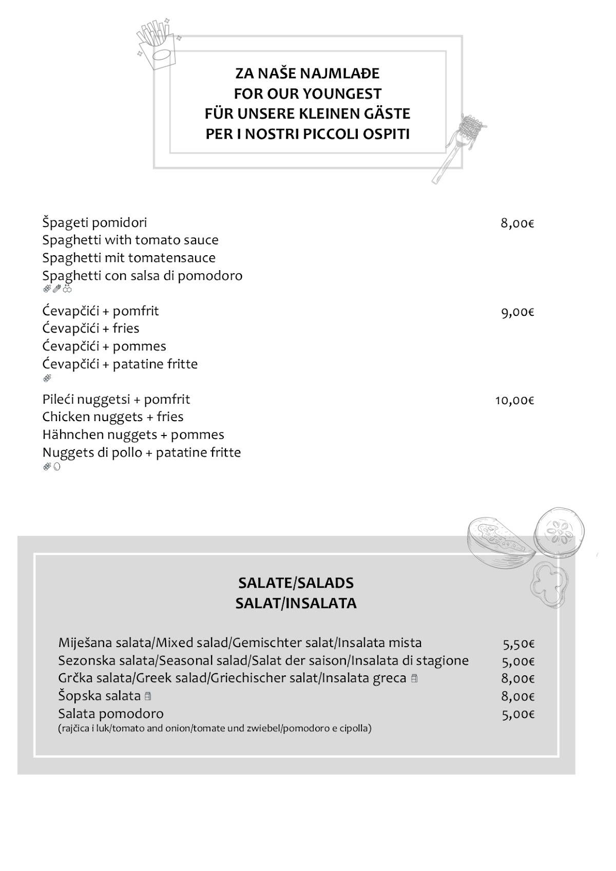 Menu di Restoran Punto 