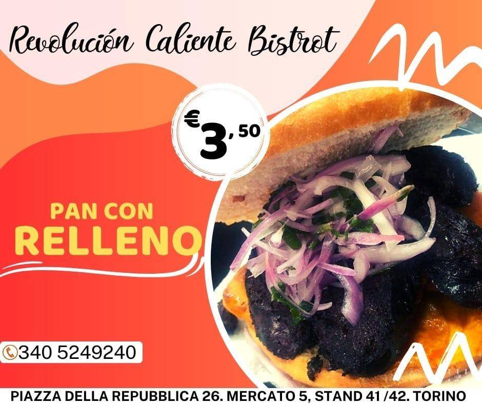 Menu di Revolucion Caliente Bristol 