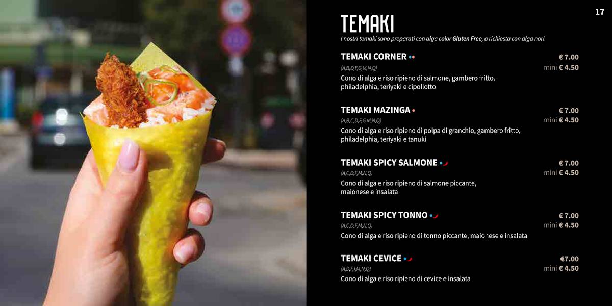 Menu di Sushi Corner Riccione 