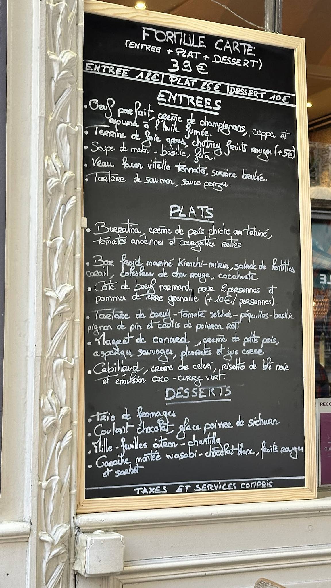 Menu de Ripaille