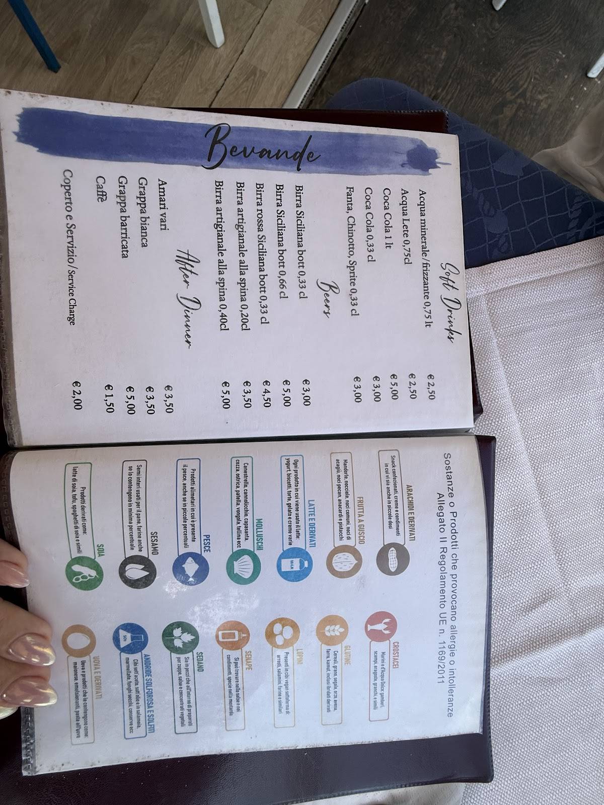 Menu di Ristorante Pizzeria "Le Botti" 