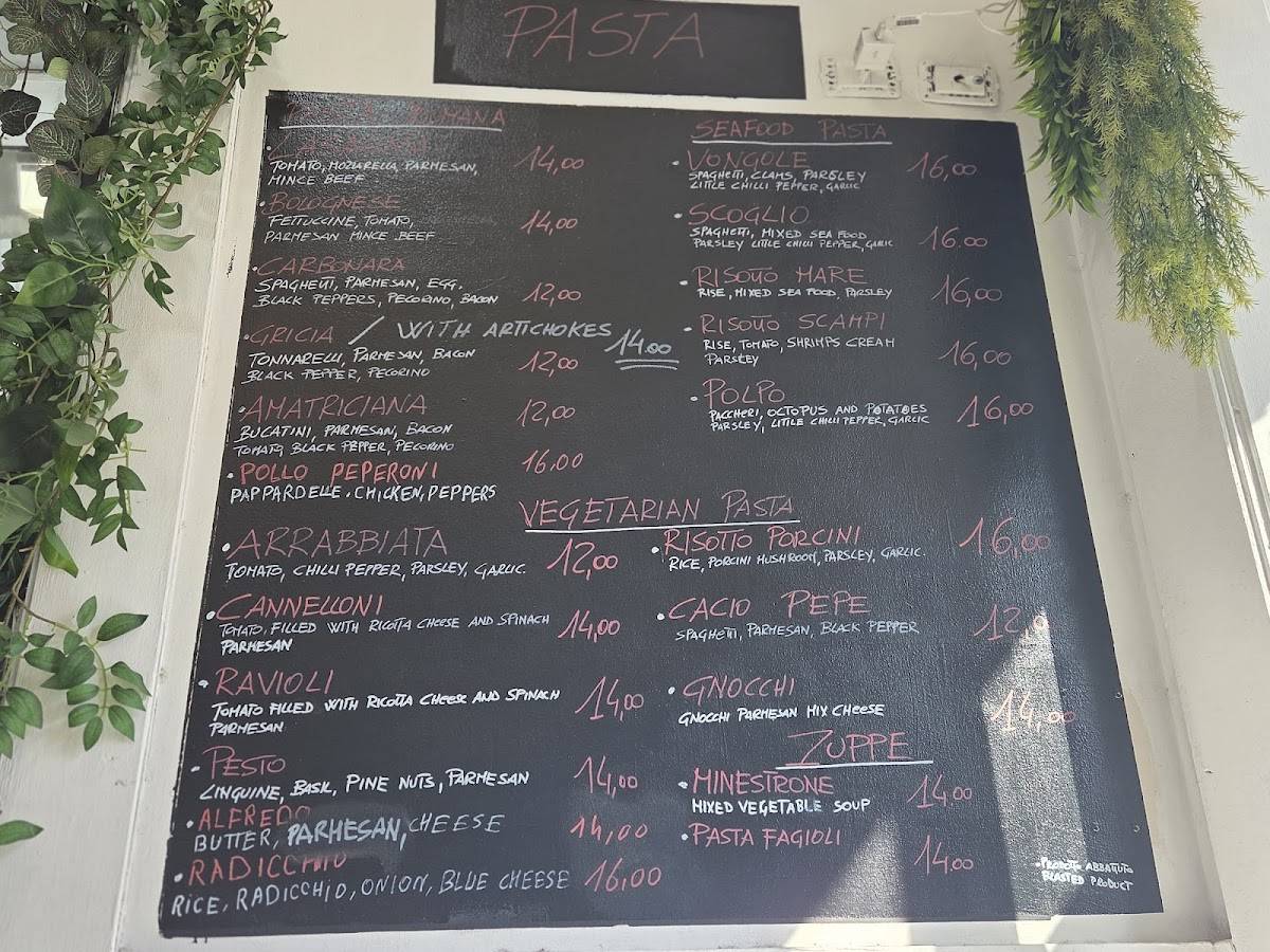 Menu di Ristorante 320 Gradi 