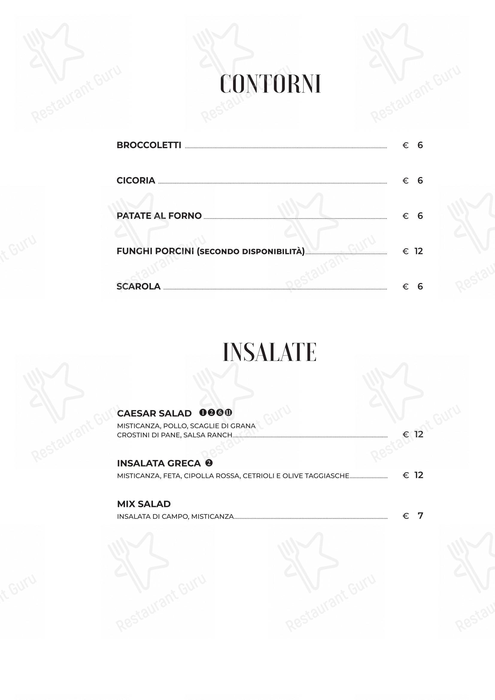 Ristorante Figo Nomentana in Roma - Menu