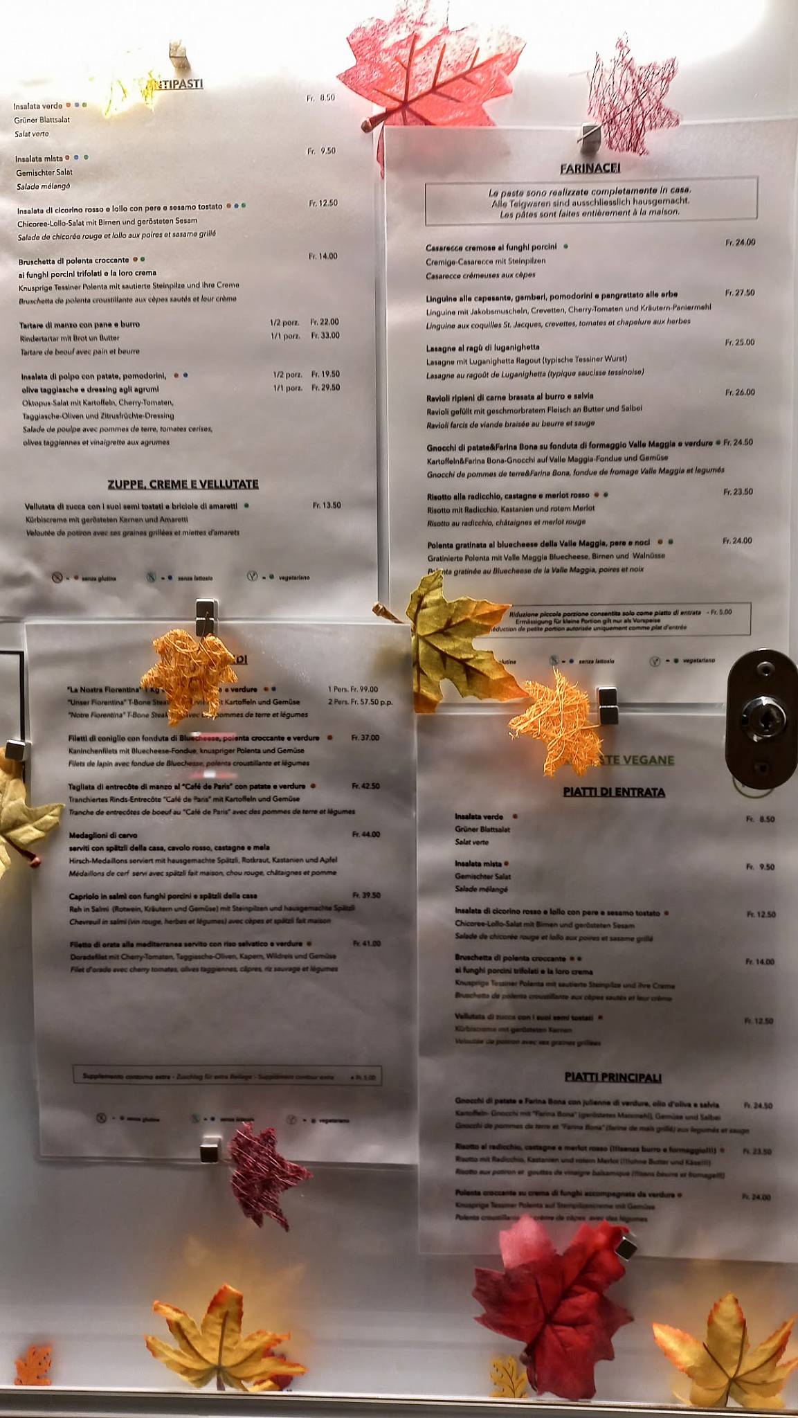Menu di Ristorante Fiorentina 