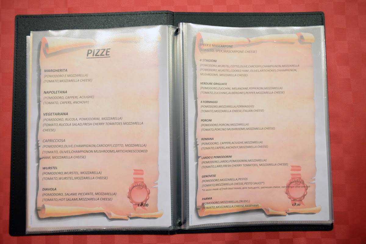 Menu di Ristorante Focacceria da Mauro 