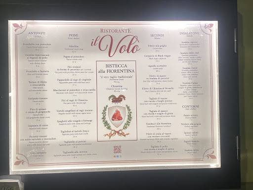 Menu di Ristorante IL VOLO Steakhouse 