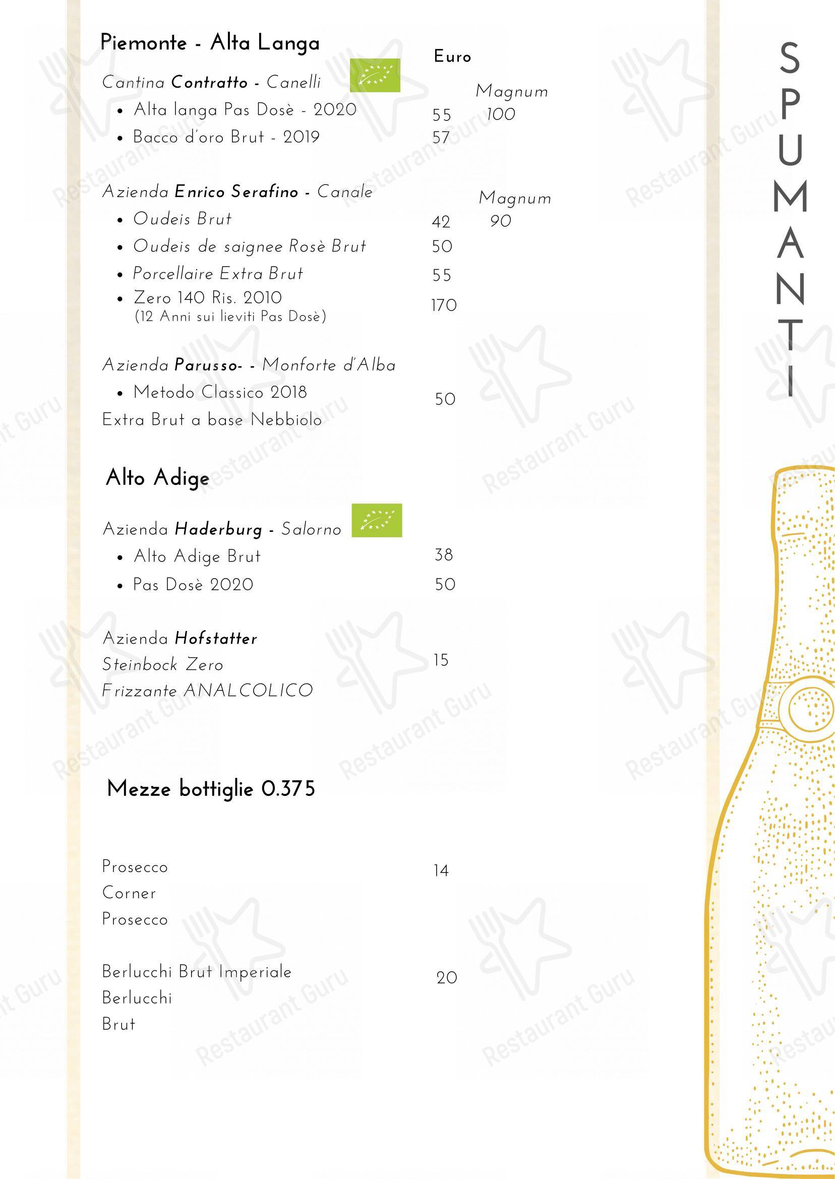 Menu bar per Ristorante La Ruota in Imperia