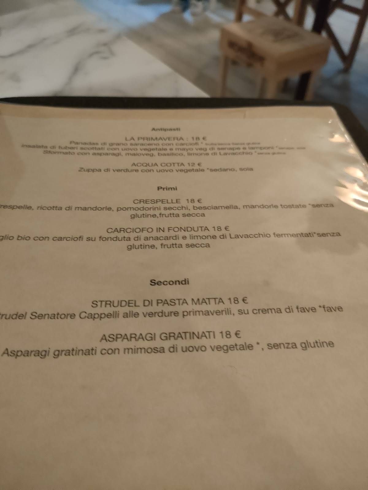 Menu di Ristorante Lorens - Cocktail bar 68' 