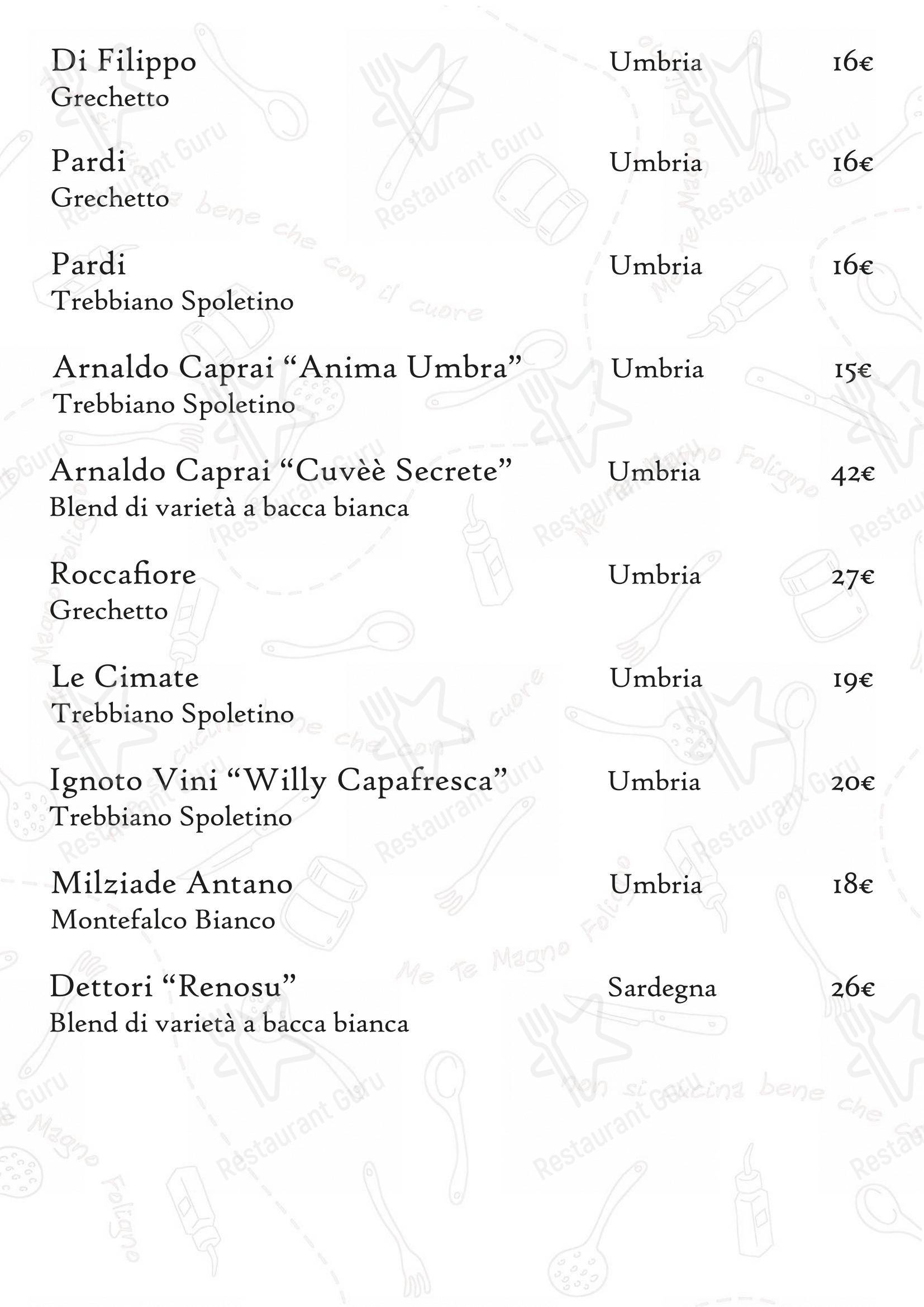 Крафт меню per Ristorante MeTeMagno Foligno in Foligno