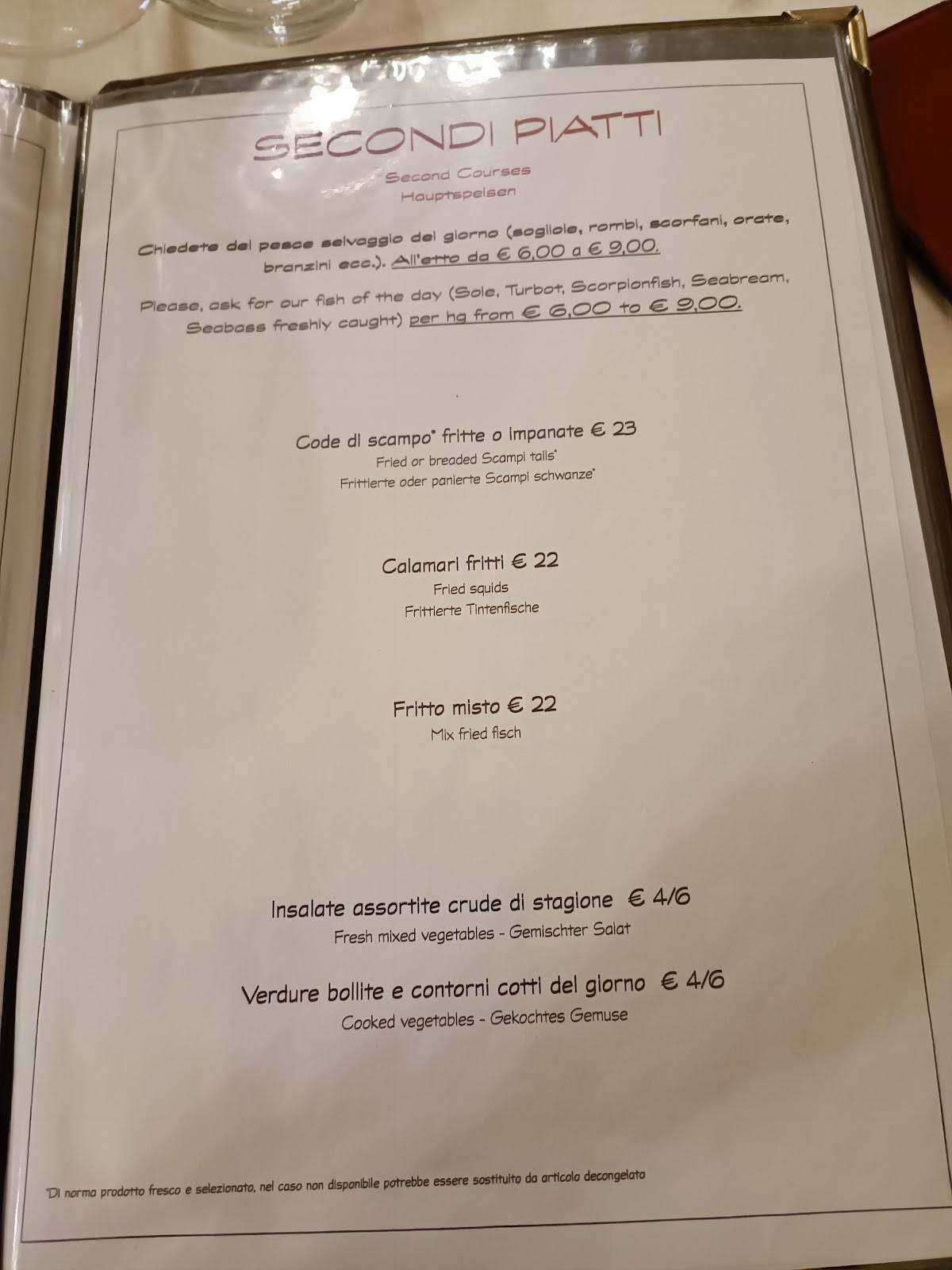 Menu di Menarosti 