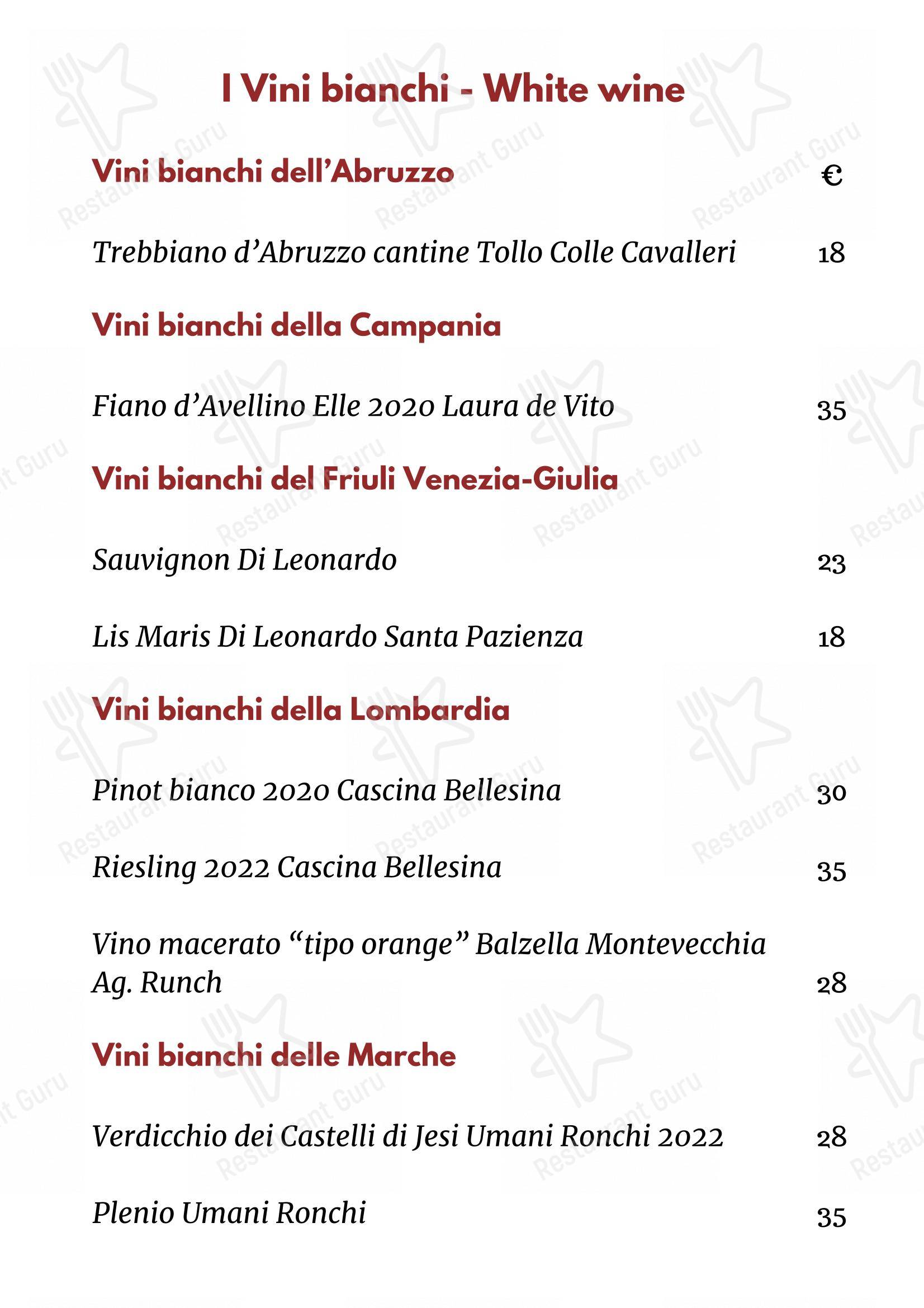 Menu per Ristorante Mercato 38 Trattoria Italiana in Erba
