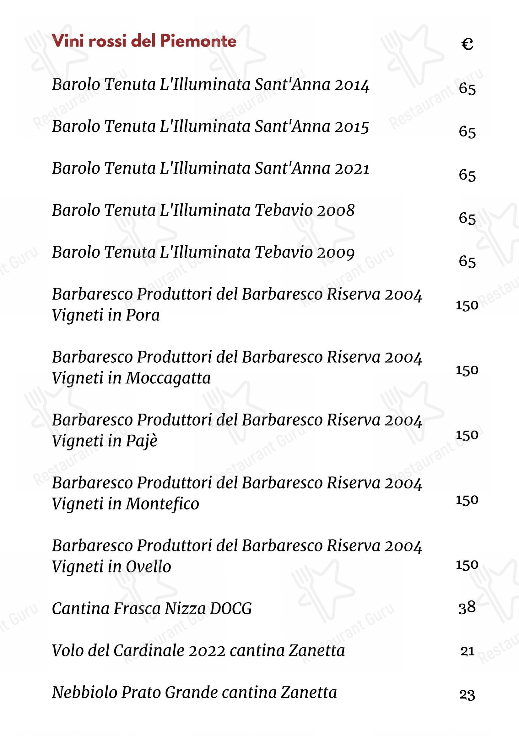 Menu per Ristorante Mercato 38 Trattoria Italiana ristorante