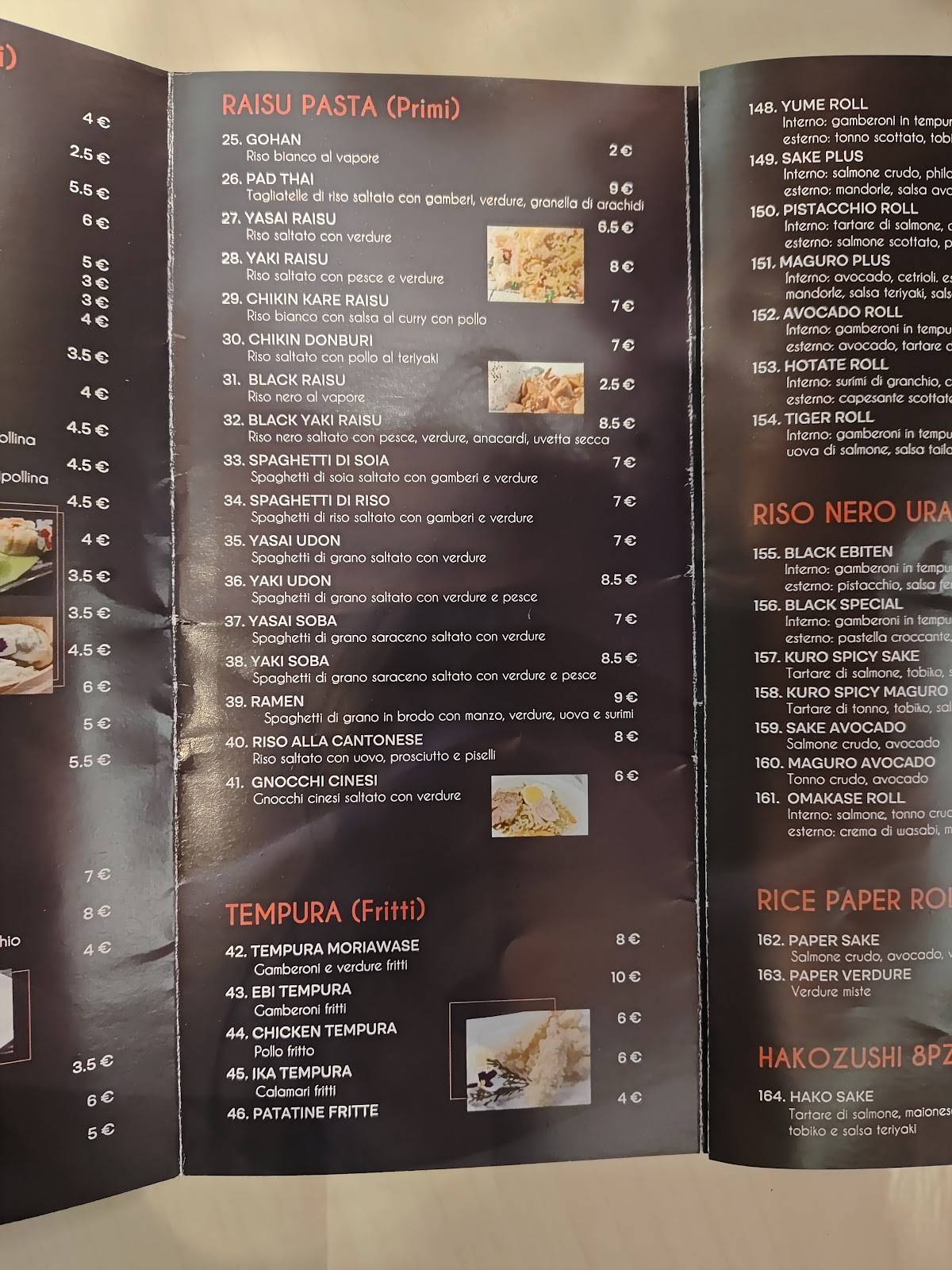 Menu di Ristorante Okinawa 
