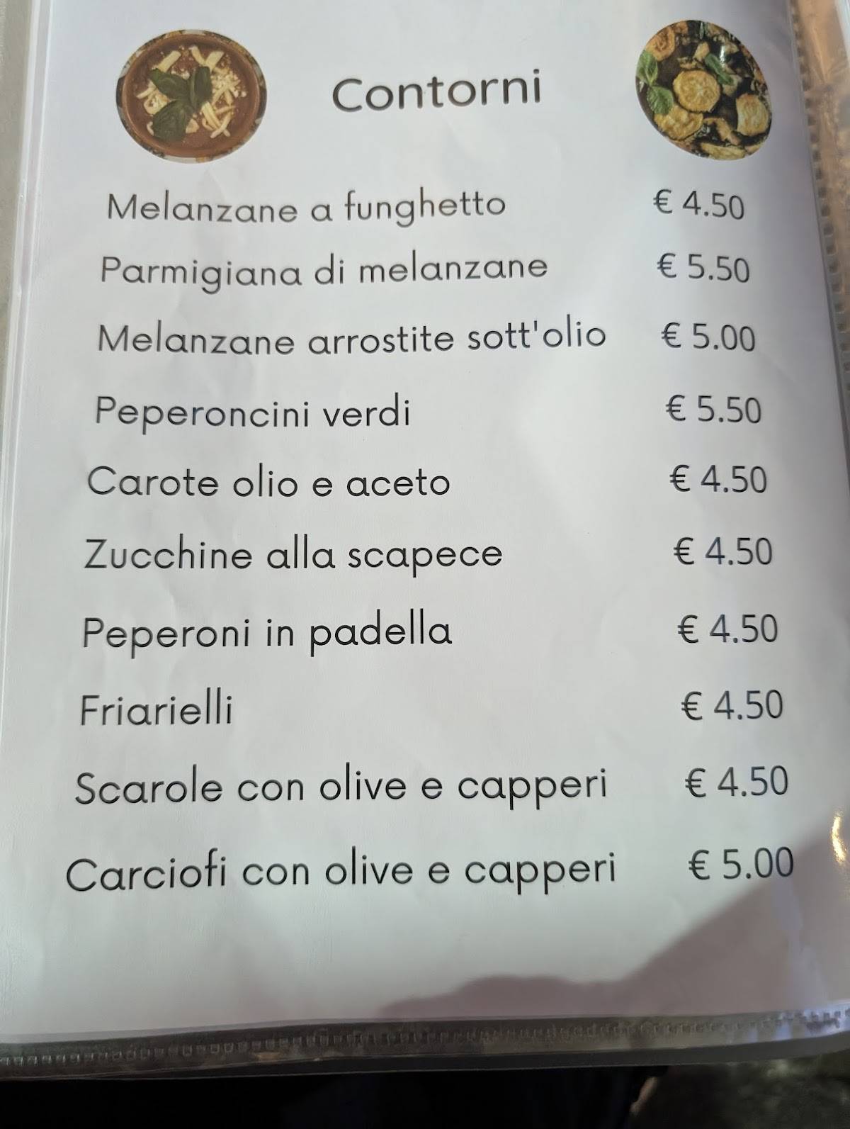 Menu di Ristorante Pizzeria Capasso - Napoli 