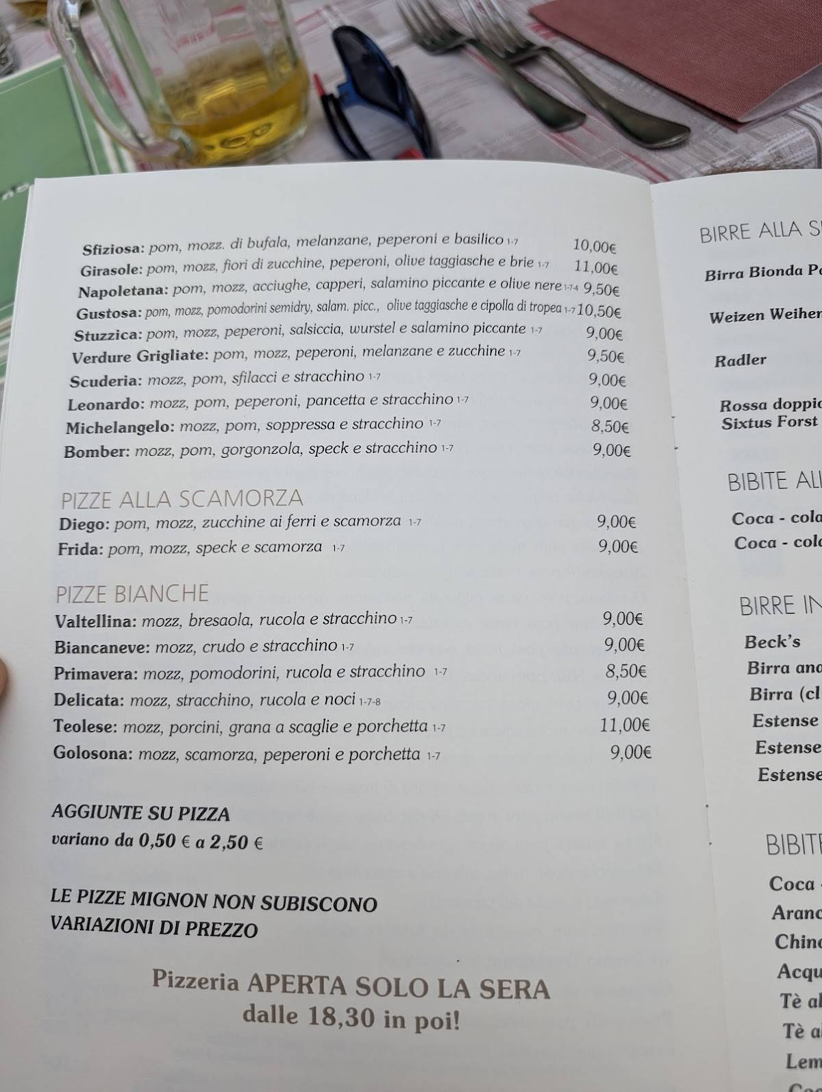 Menu di Ristorante Pizzeria Quadrifoglio 