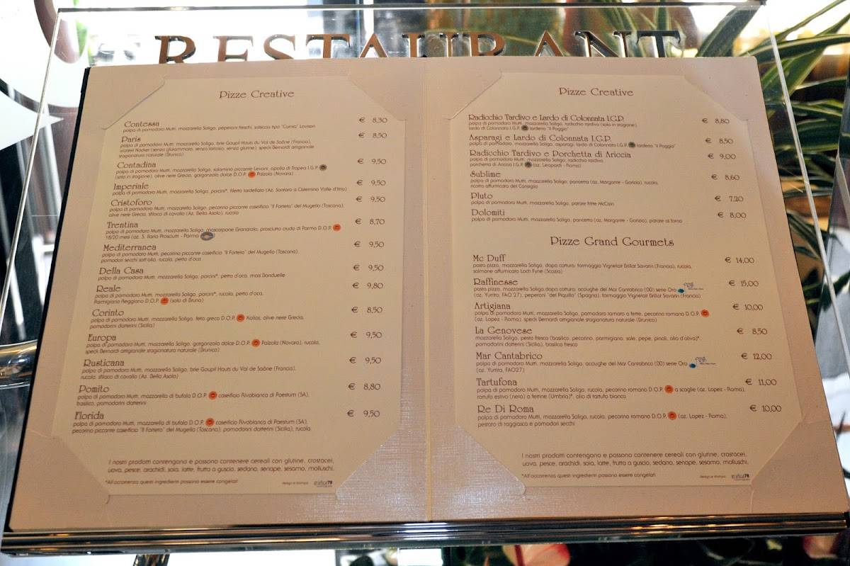 Menu di Ristorante Pizzeria Rio 