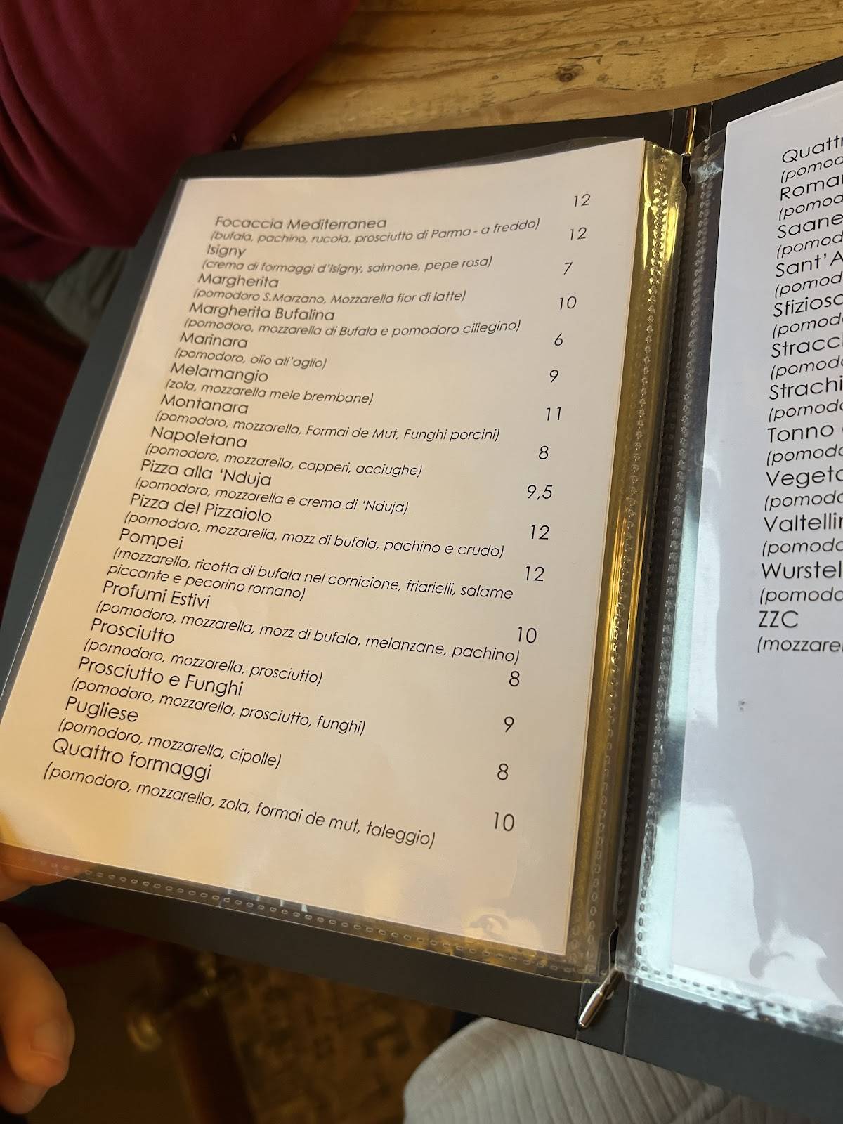 Menu di Ristorante Sant'Ambroeus 