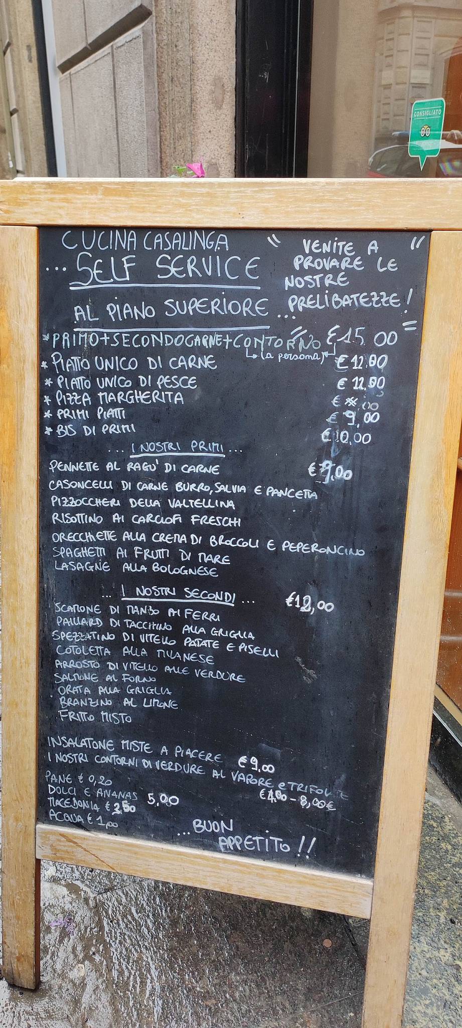 Menu di Chery Milano Duomo | Italian Cuisine 