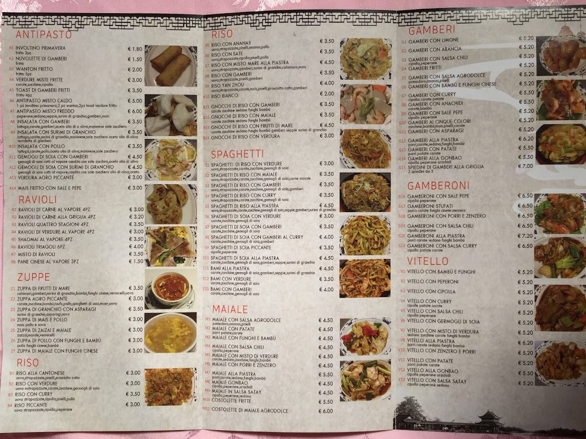 Menu de Ristorante cinese Shin-Shin