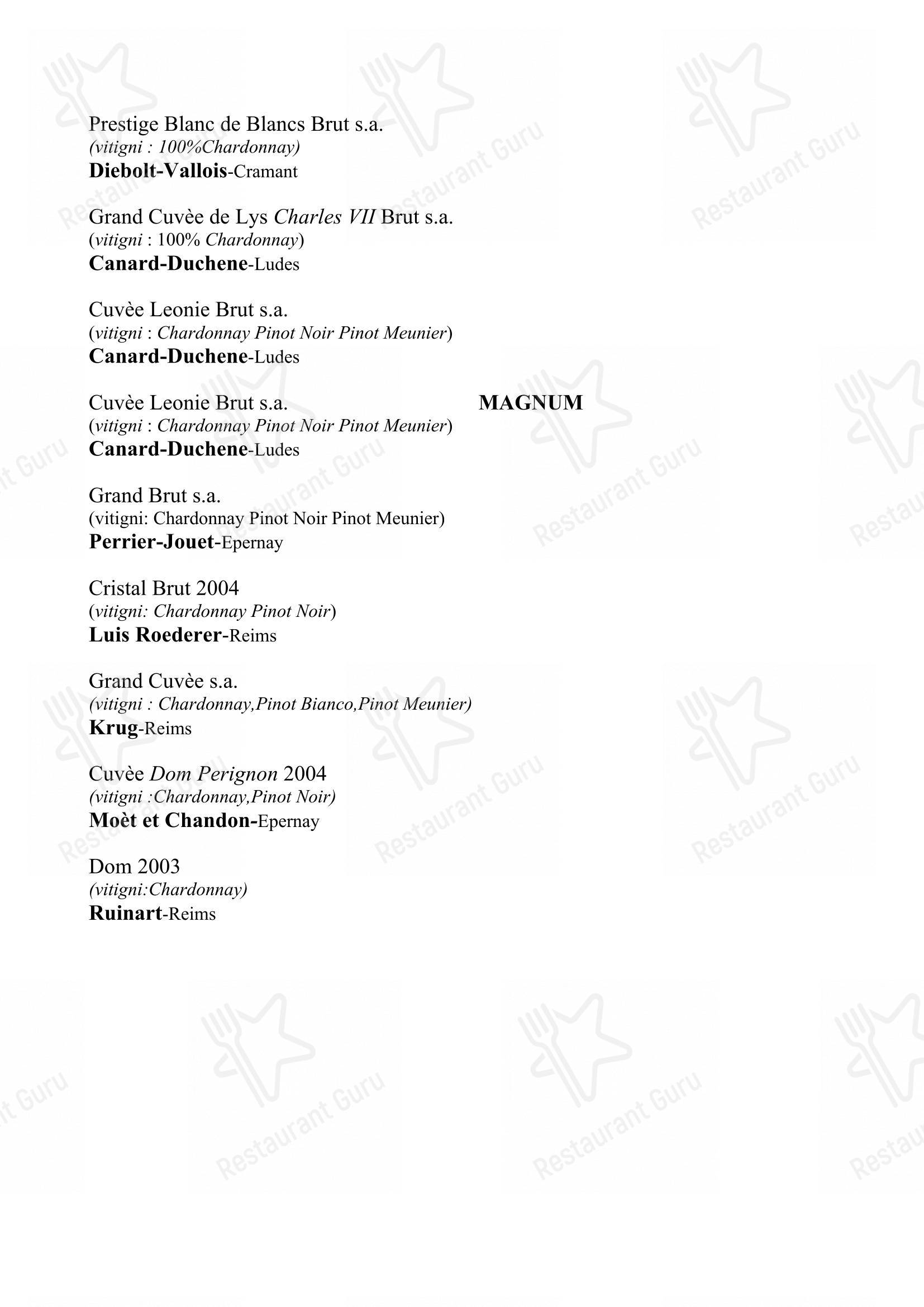 菜单 per Ristorante da Fino ristorante