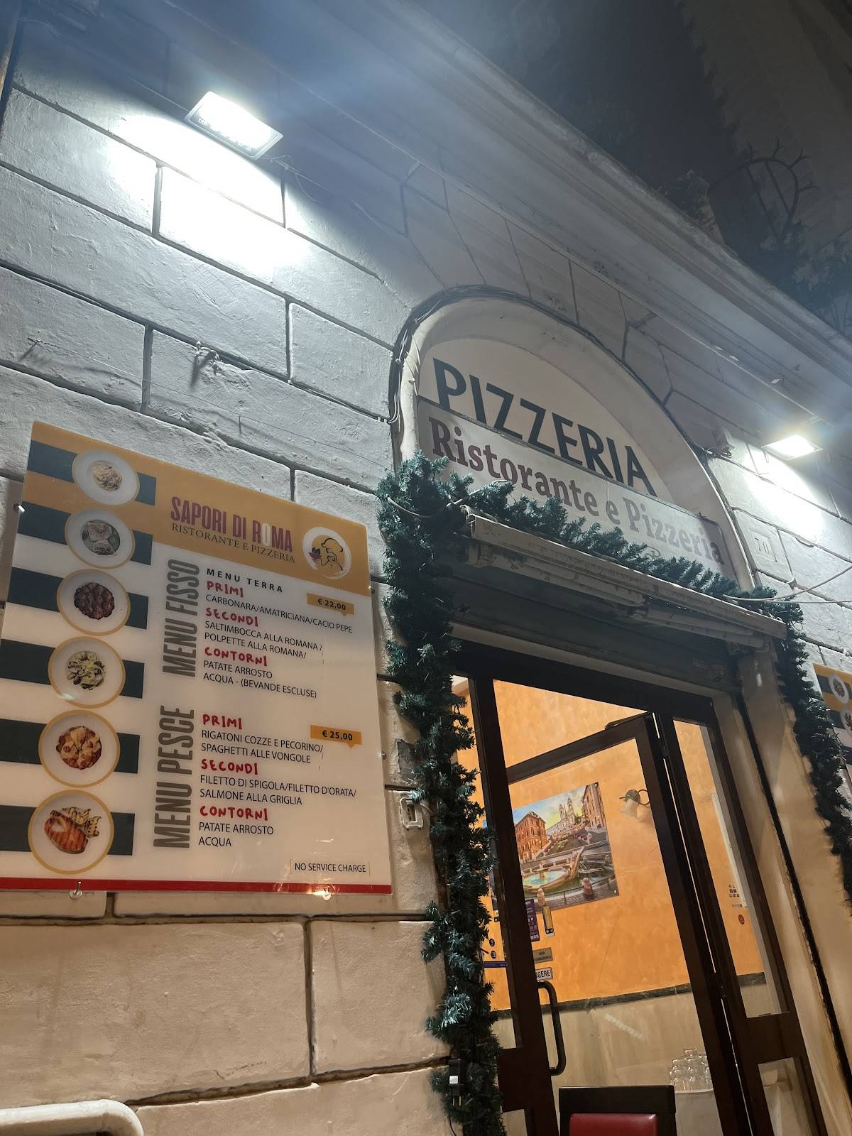 Menu di Ristorante e Pizzeria ''SAPORI DI ROMA'' 