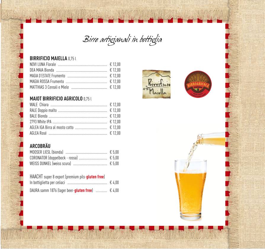 Menu di Pizzeria il Coccodrillo 