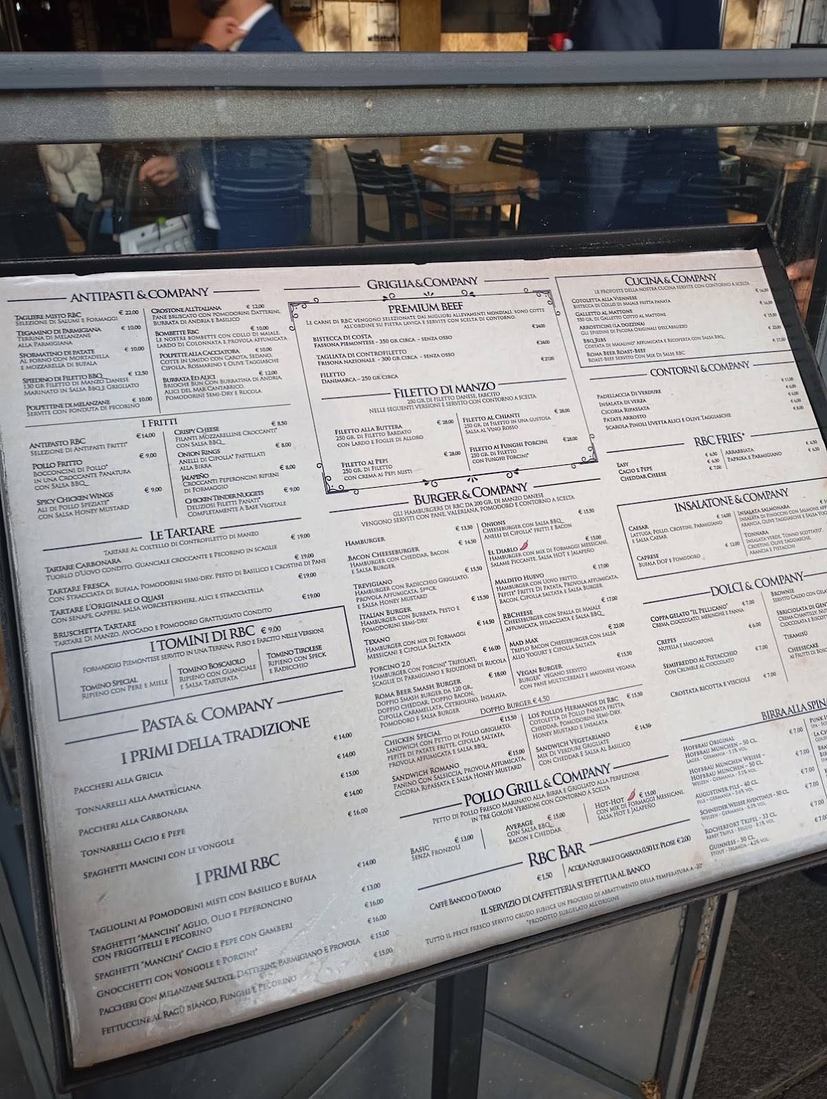 Menu di Roma Beer Company 