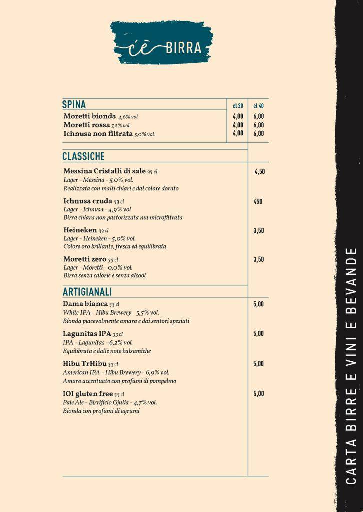 Menu di C'è Pasta e Pizza - Kosher 