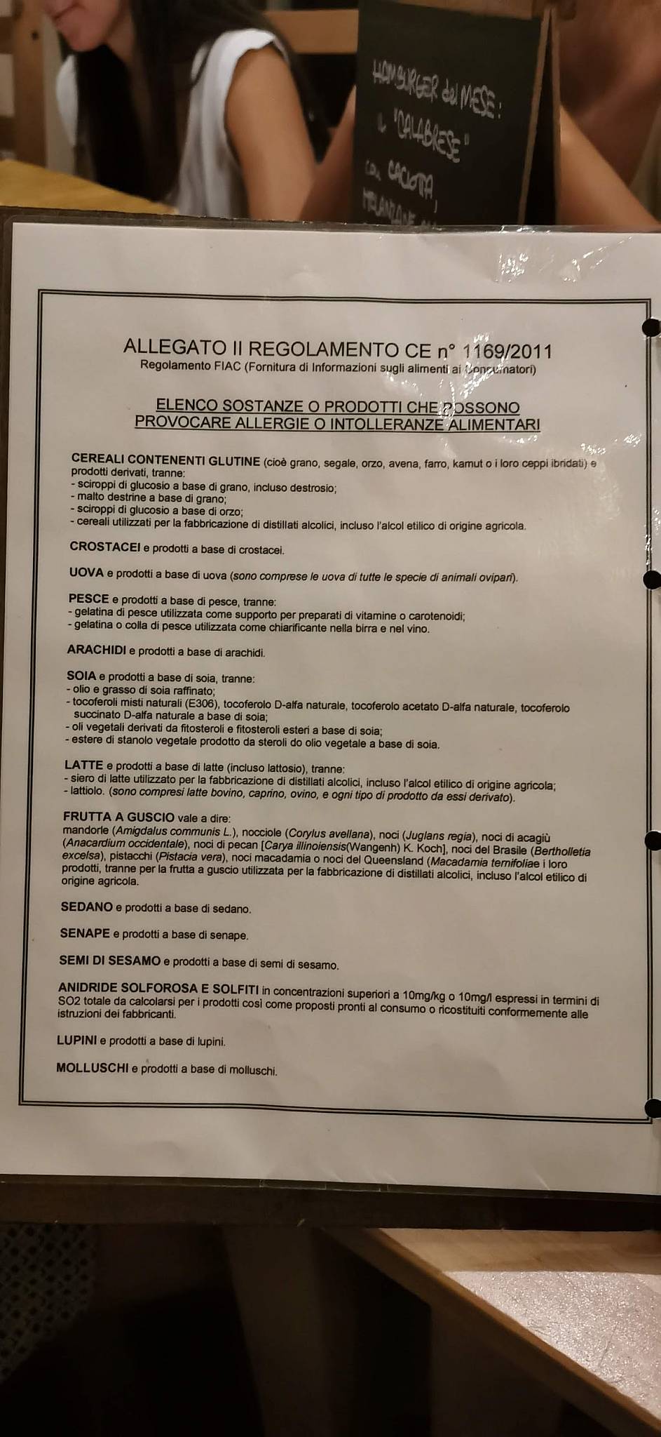 Menu di L'Albero Cocciuto 