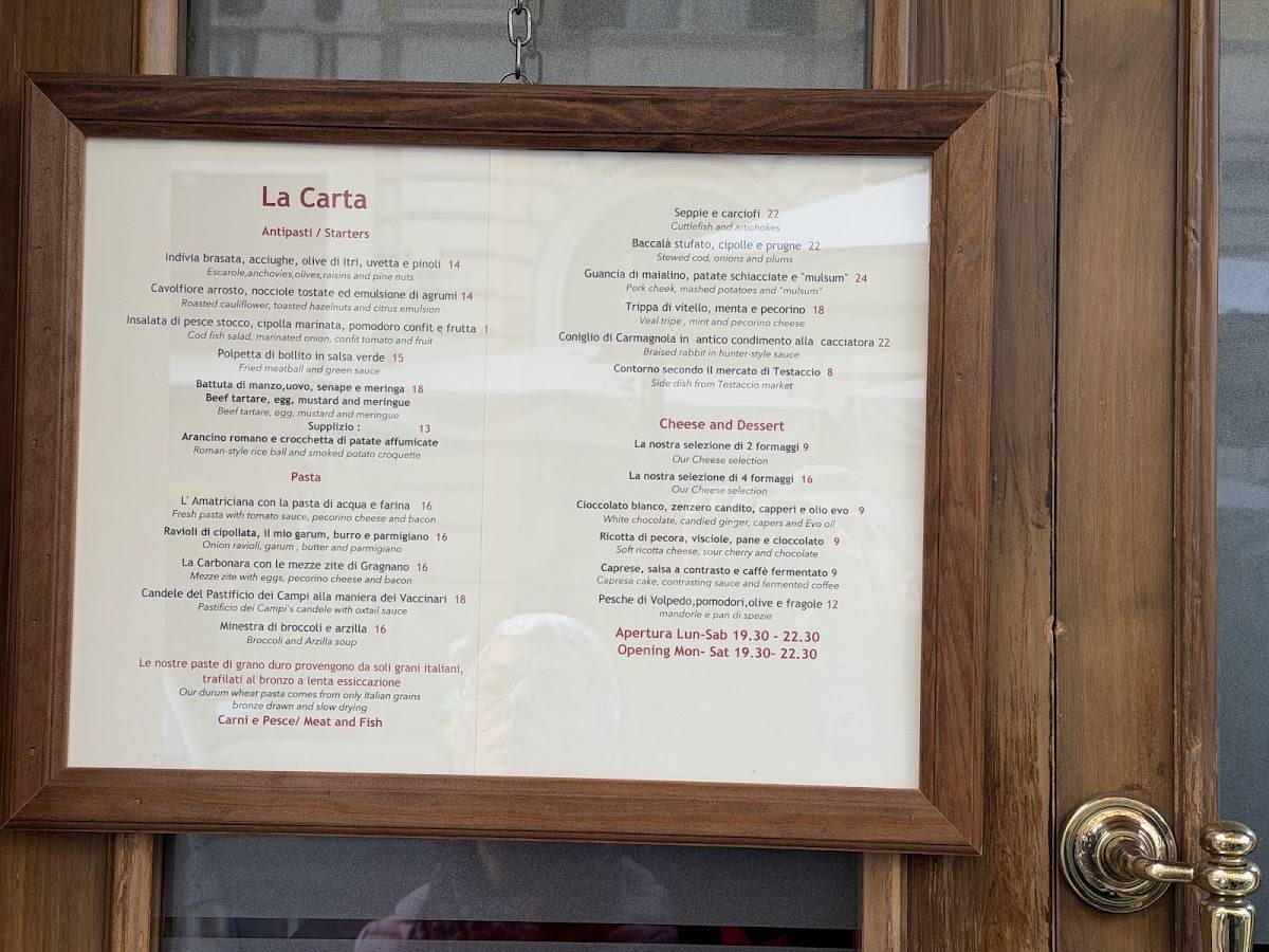 Menu di Ristorante L'Arcangelo 