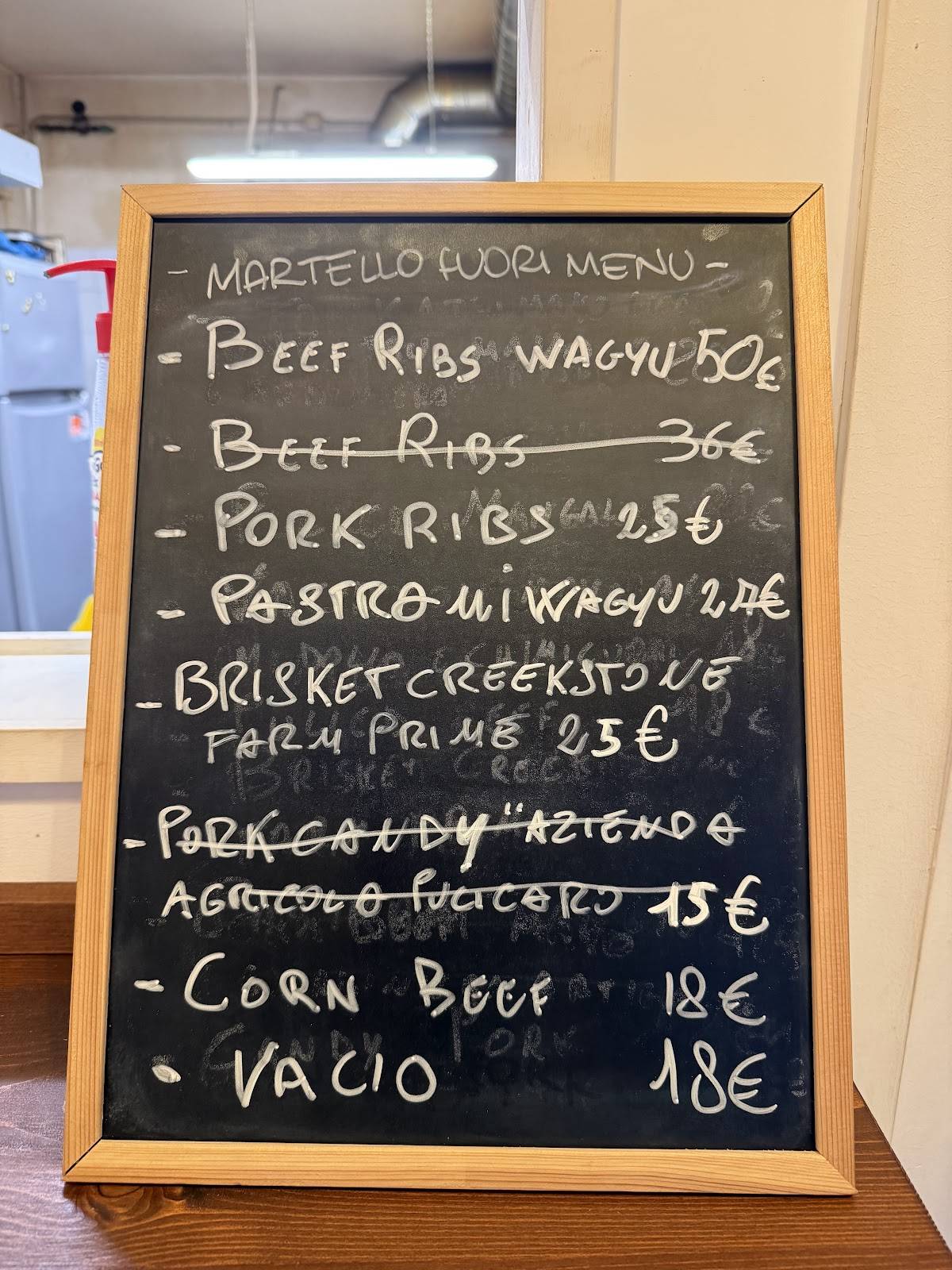 Menu di Martello 