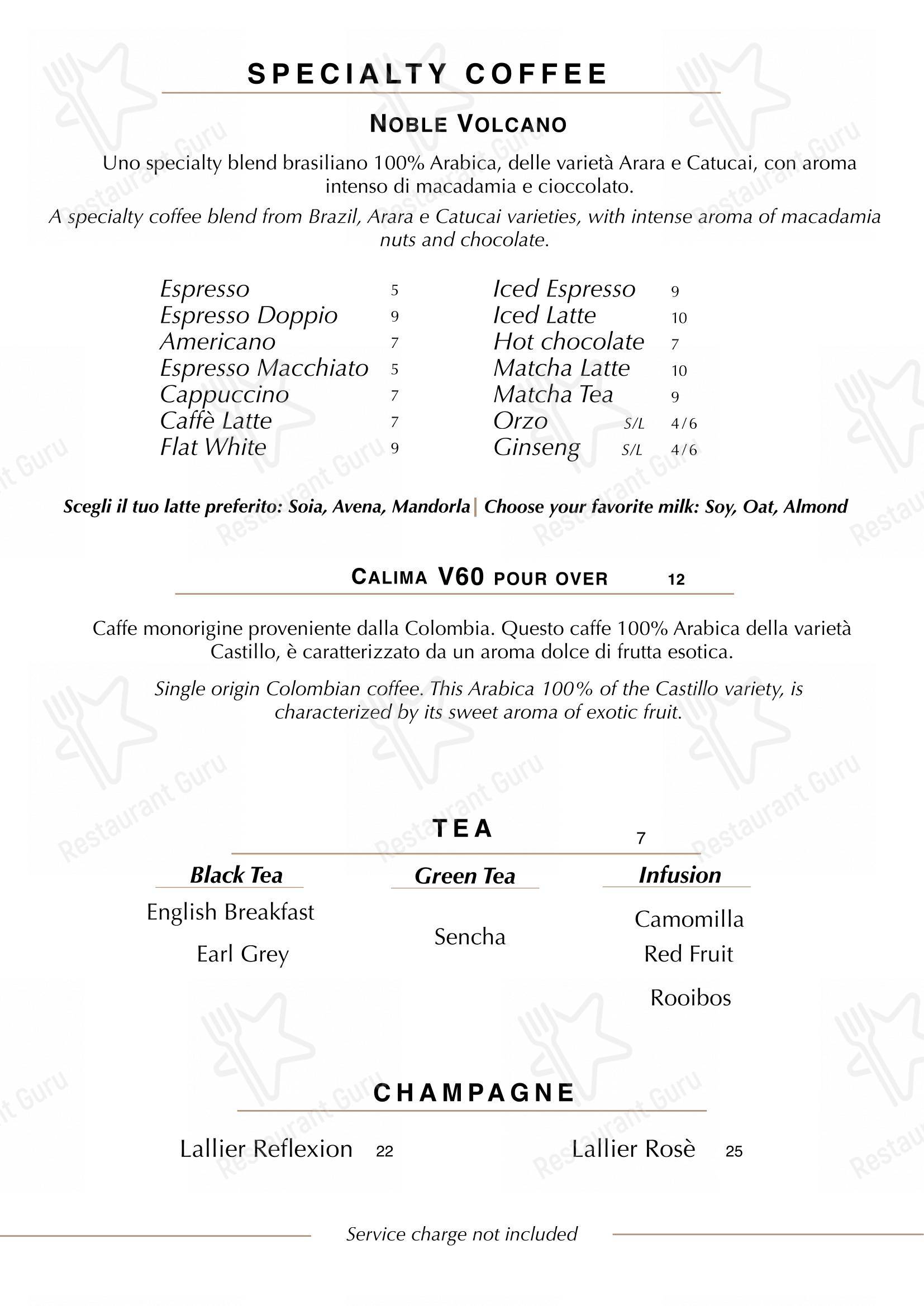Roteo in Sala Comacina - Menu