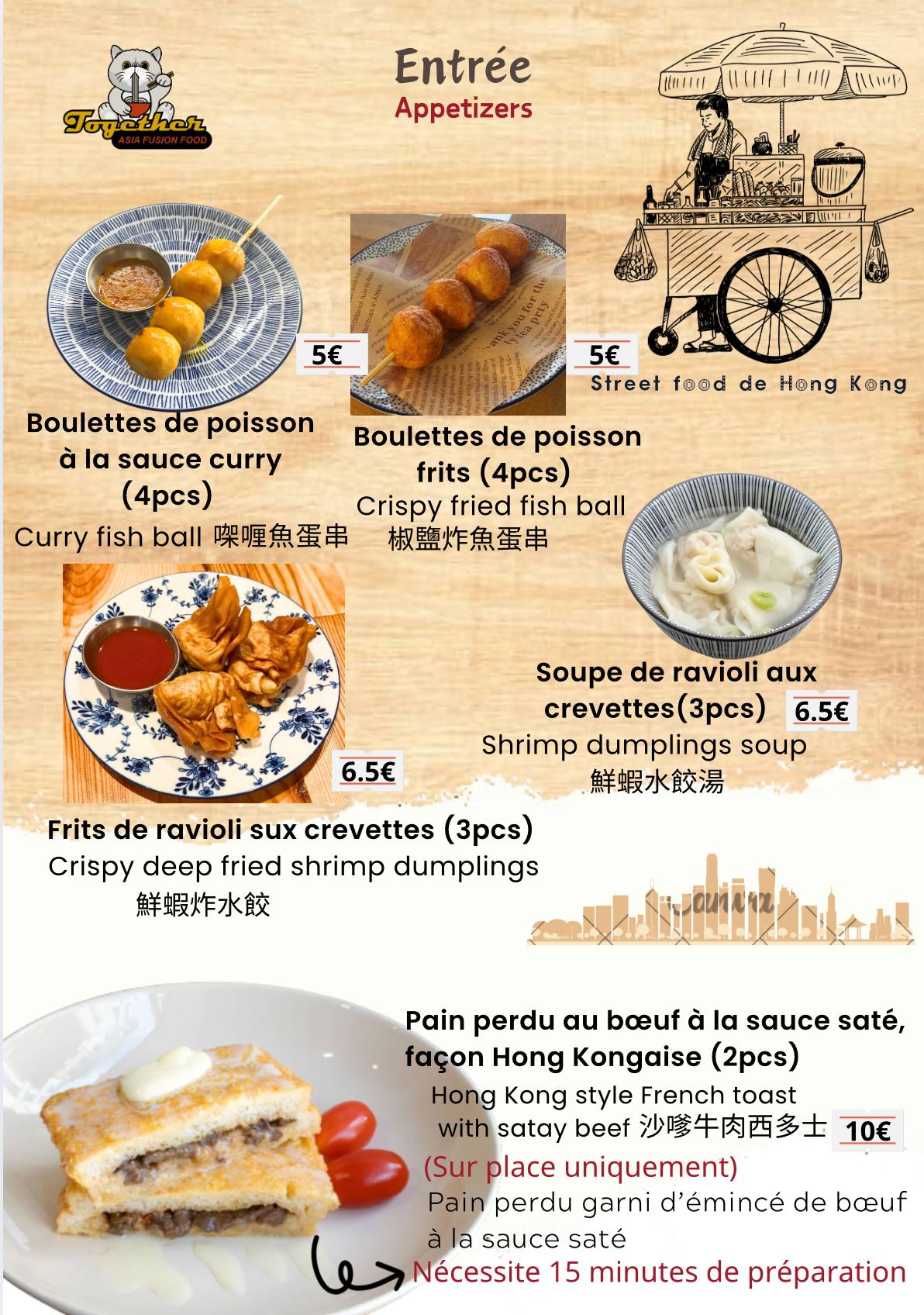 Menu de Together Asian Fusion Food - Rouen