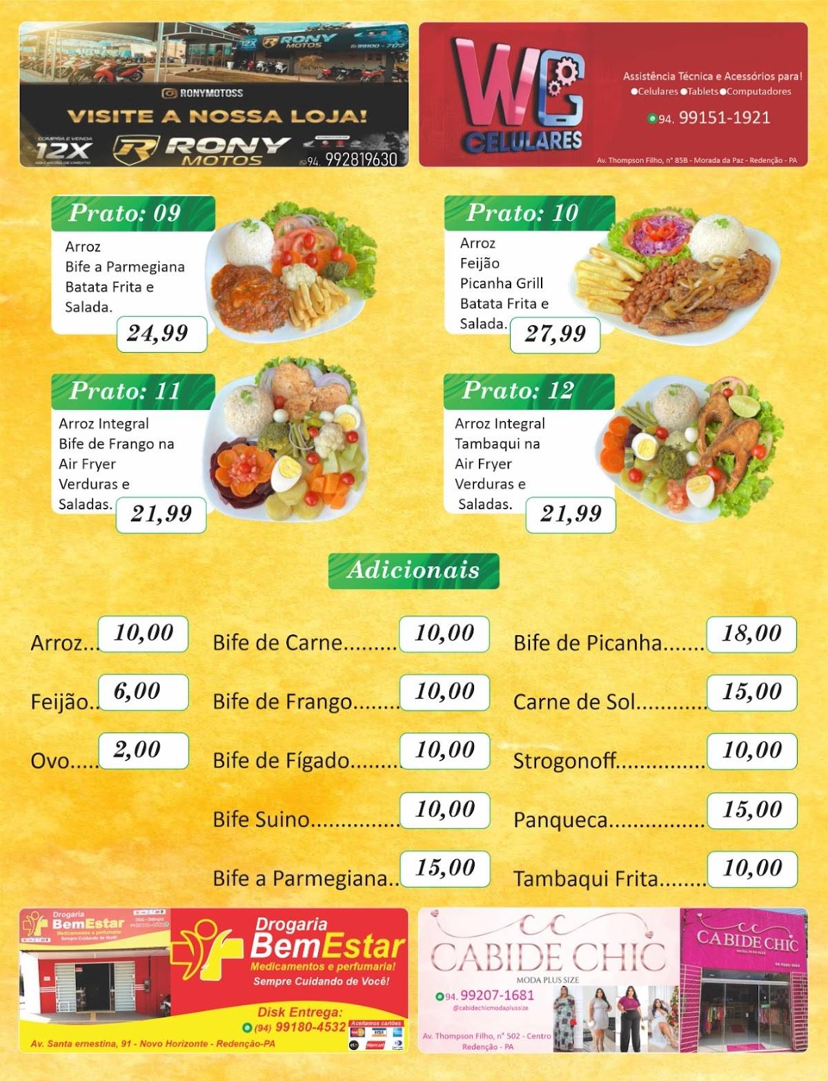 SABOR BRASILEIRINHO RESTAURANTE E ESPETARIA cardápio