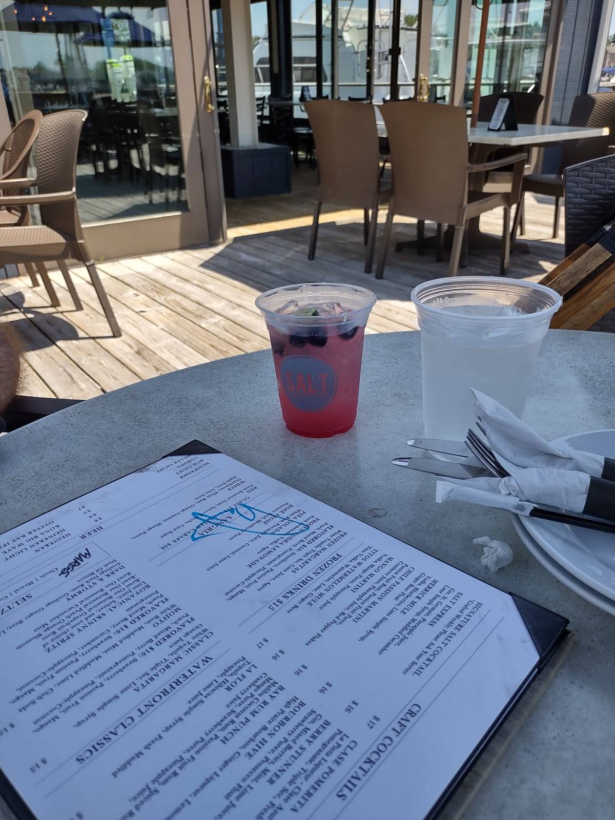 Menu at SALT restaurant, Merrick